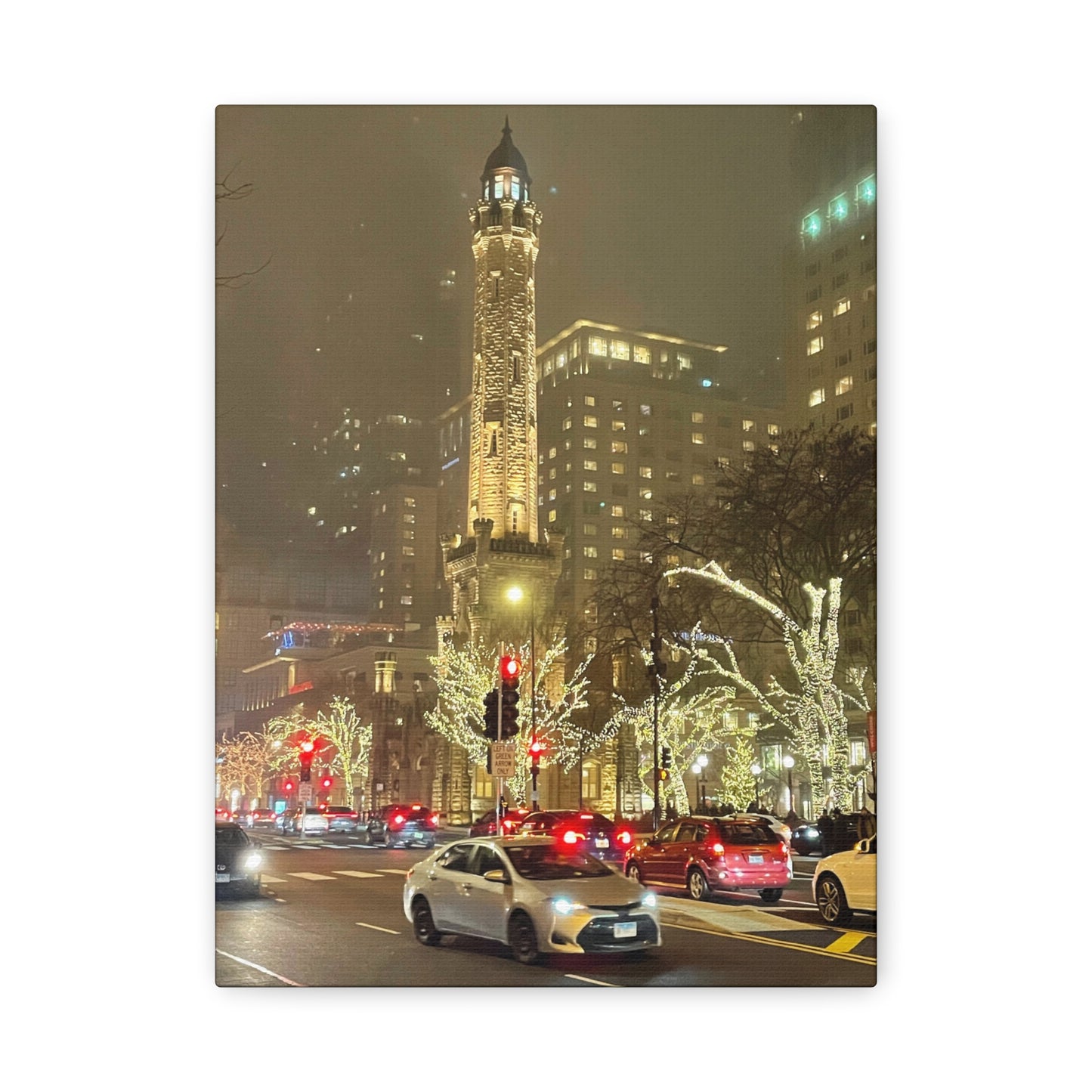 City Lights Wall Art - Water Tower