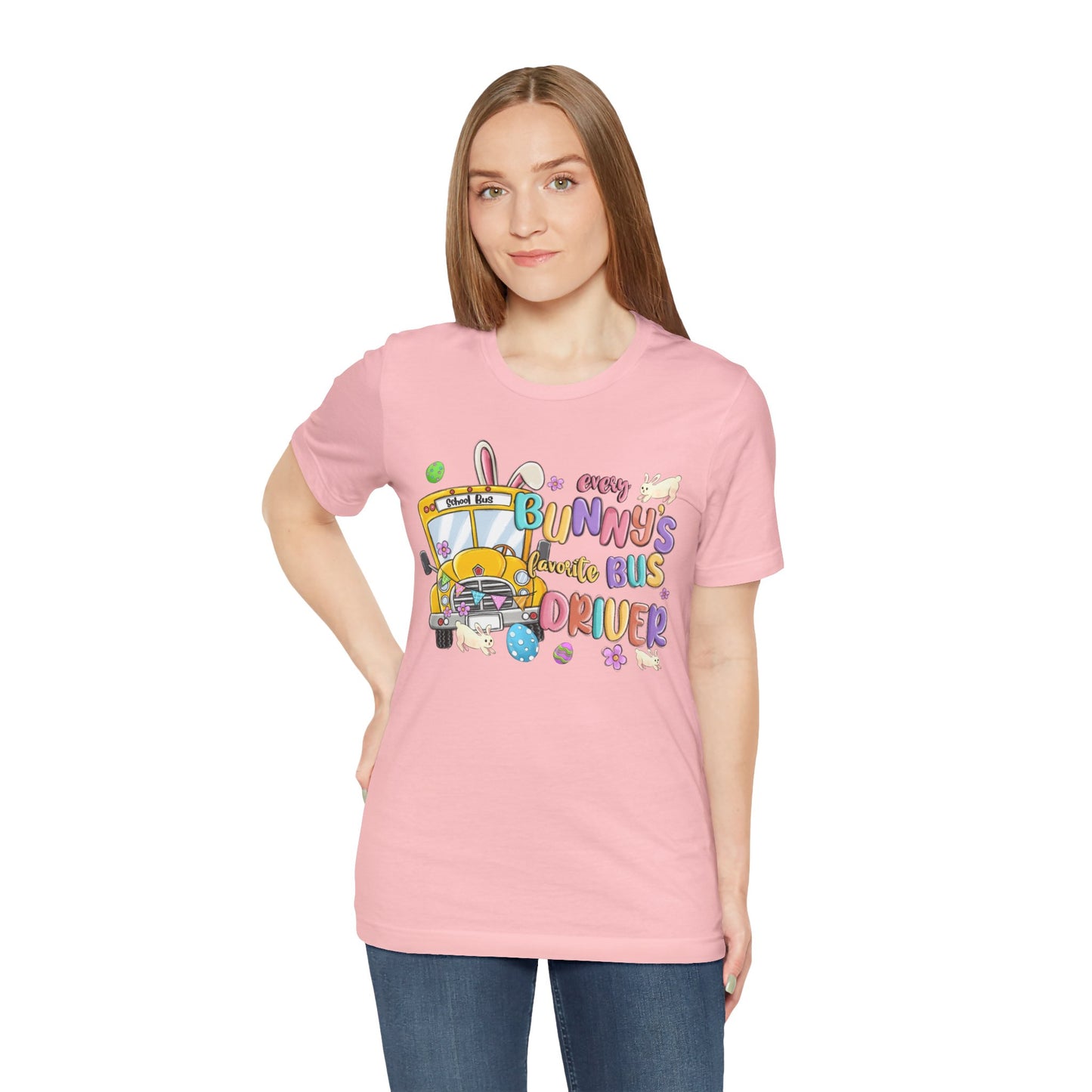 Every Bunny's Favorite Bus Driver Unisex Tee - Fun Easter T-Shirt for Kids and Adults