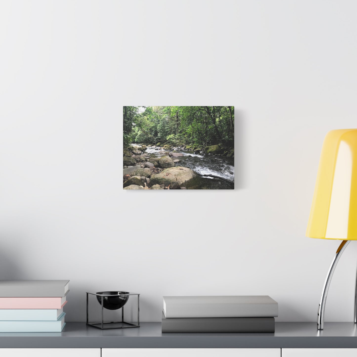 Serene Nature Canvas Wall Art – Tranquil River Landscape, 1.25" Stretched Print