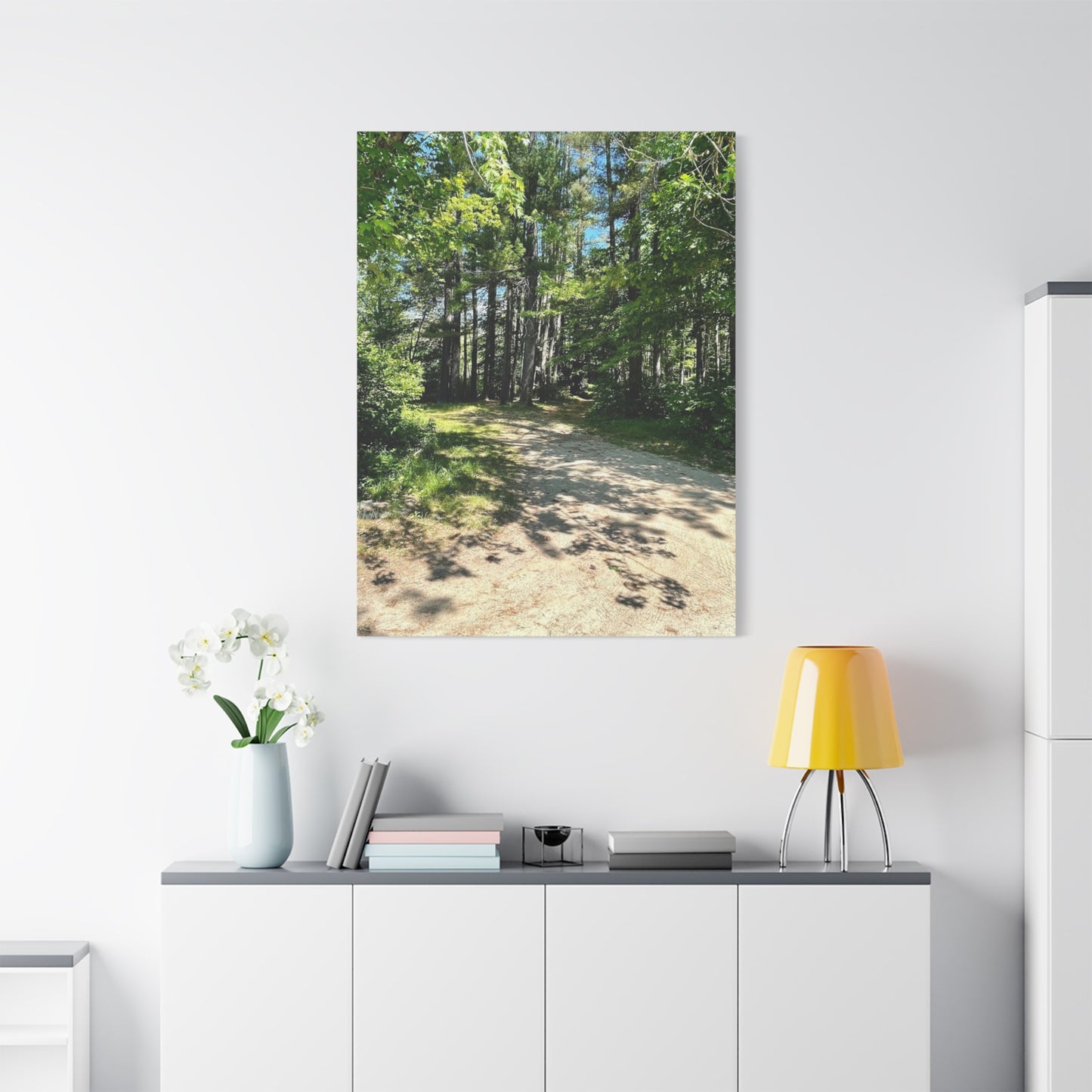 Serene Forest Path Canvas Wall Art - Tranquil Nature Decor for Home