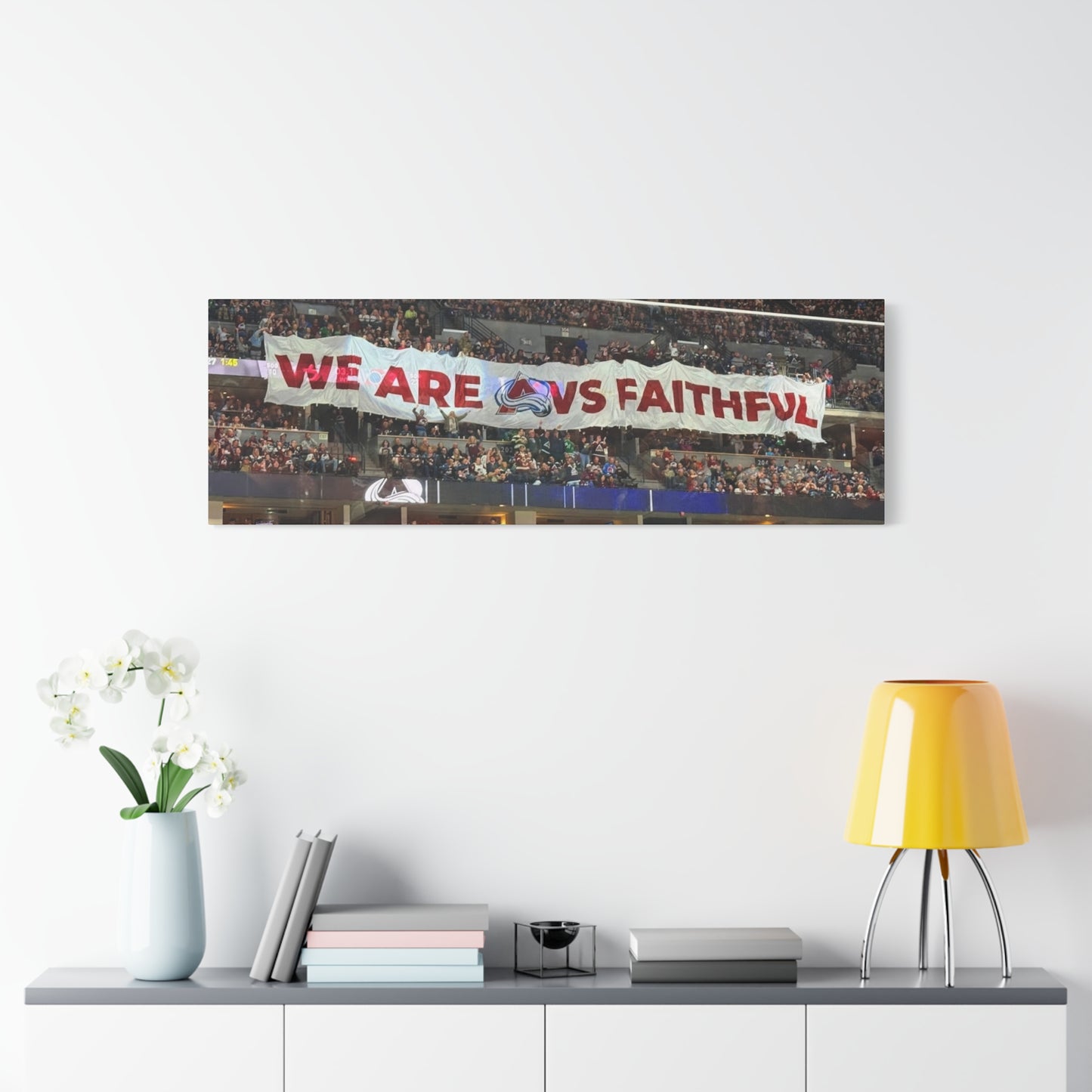 Stretched Canvas Wall Art - "We Are vs Faithful" - Colorado Avalanche - Ball Arena