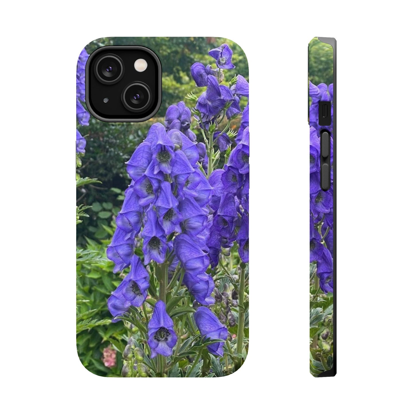 Floral Magnetic Tough Case - Vibrant Purple Flower Design for Resilience and Style