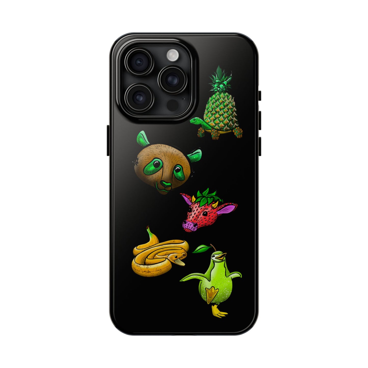 Colorful Animal Design Tough Phone Case - Unique Protection for Wildlife Lovers