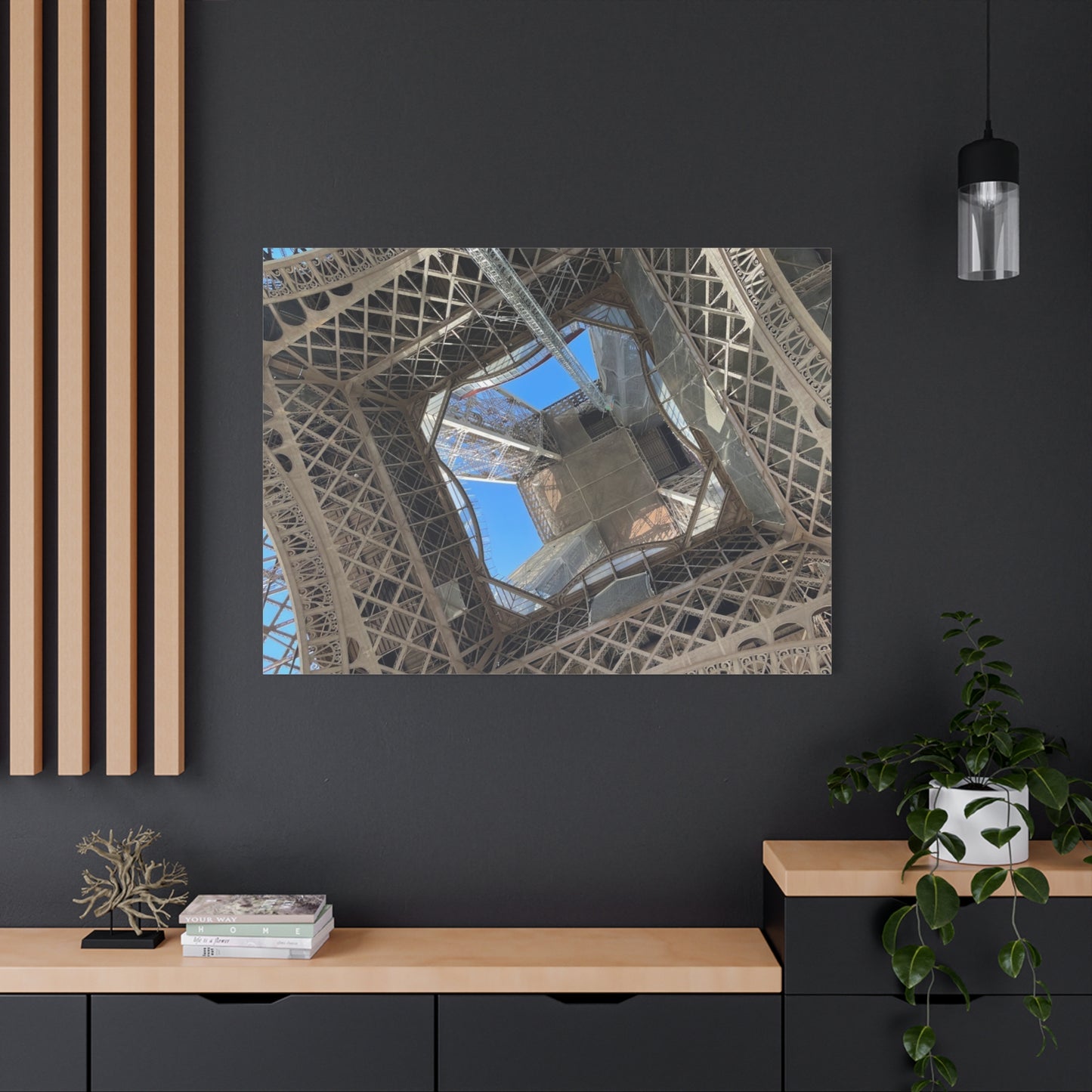 Eiffel Tower Canvas Art Print - Unique Architectural Home Decor
