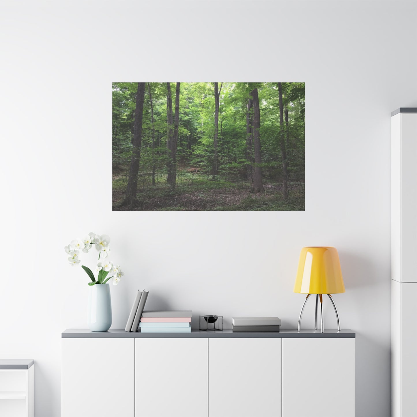 Serene Forest Canvas Art - Stretched Wall Décor for Natural Ambiance Sacred Grove