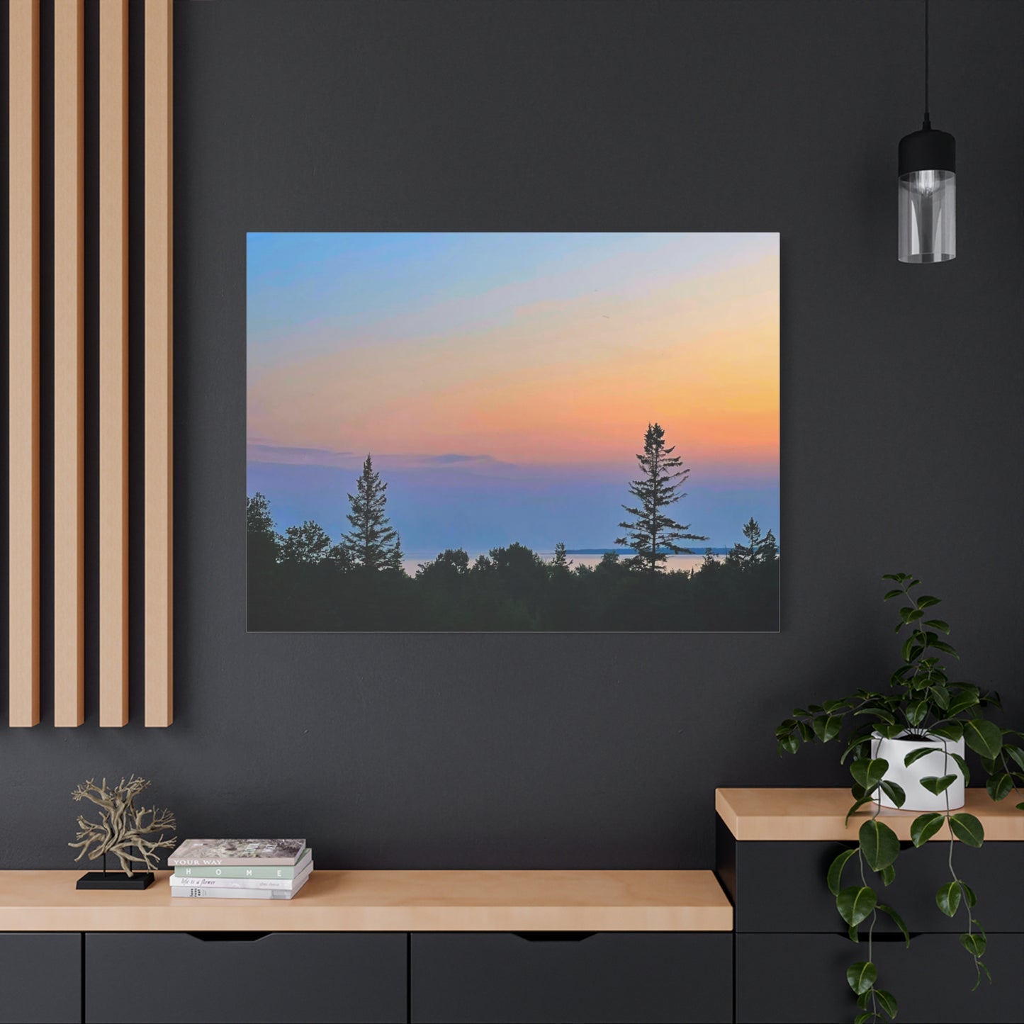 Serene Landscape Canvas Wall Art - Stretched Matte 1.25"