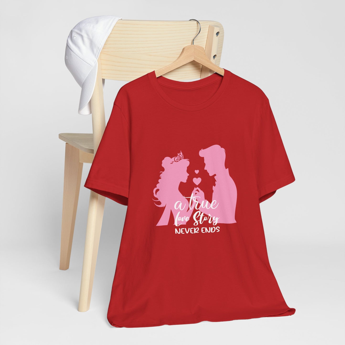 Romantic Love Story Tee - "A True Love Story Never Ends"