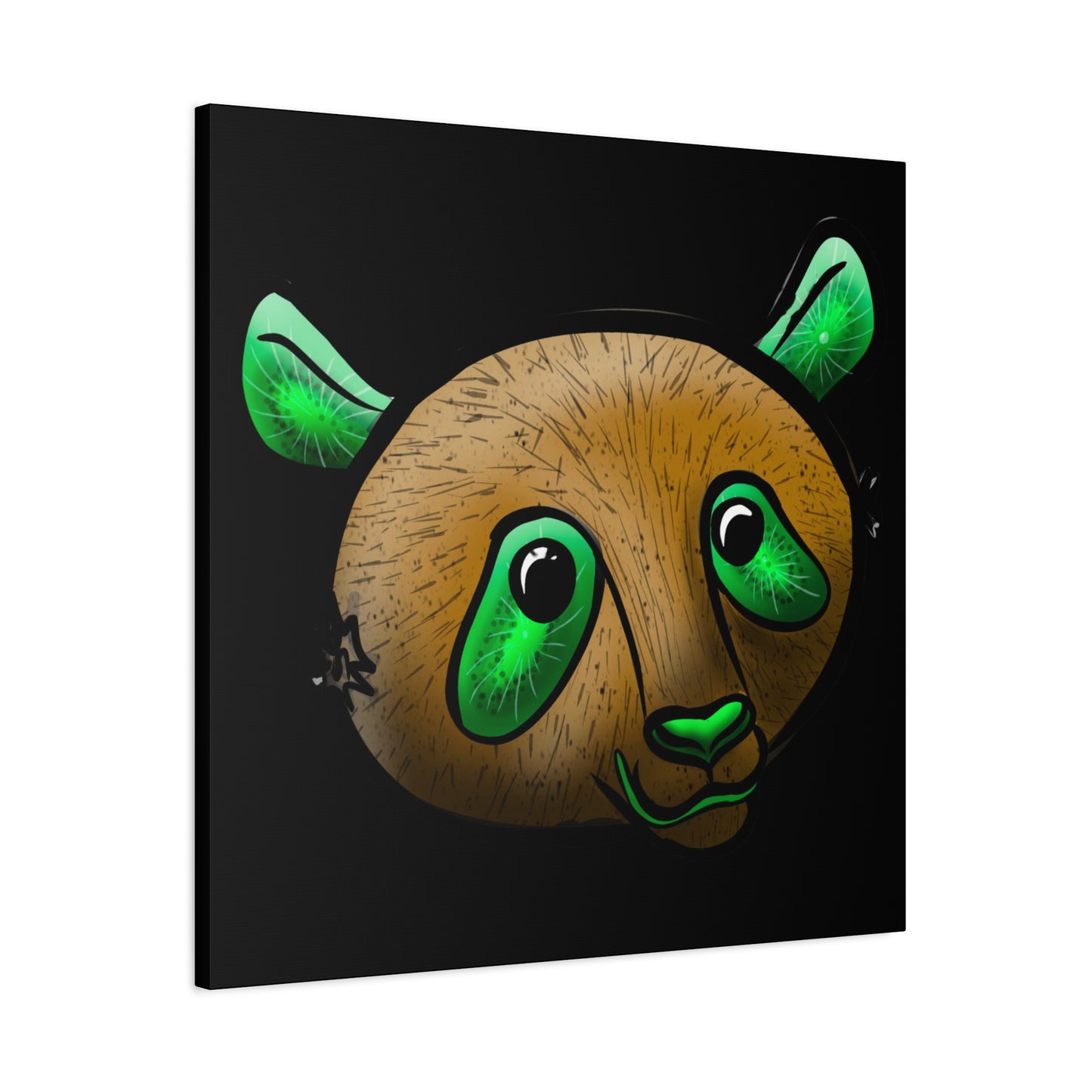 Whimsical Panda Wall Art - Vibrant Matte Canvas, 1.25 Inch