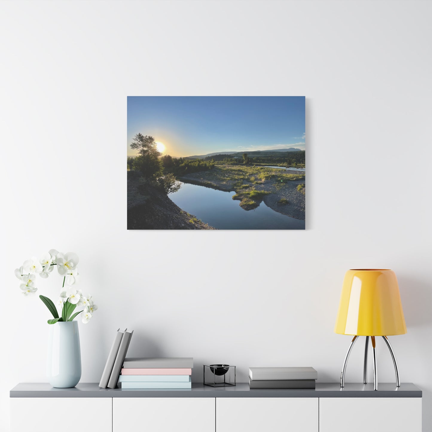 Serene Landscape Matte Canvas Wall Art