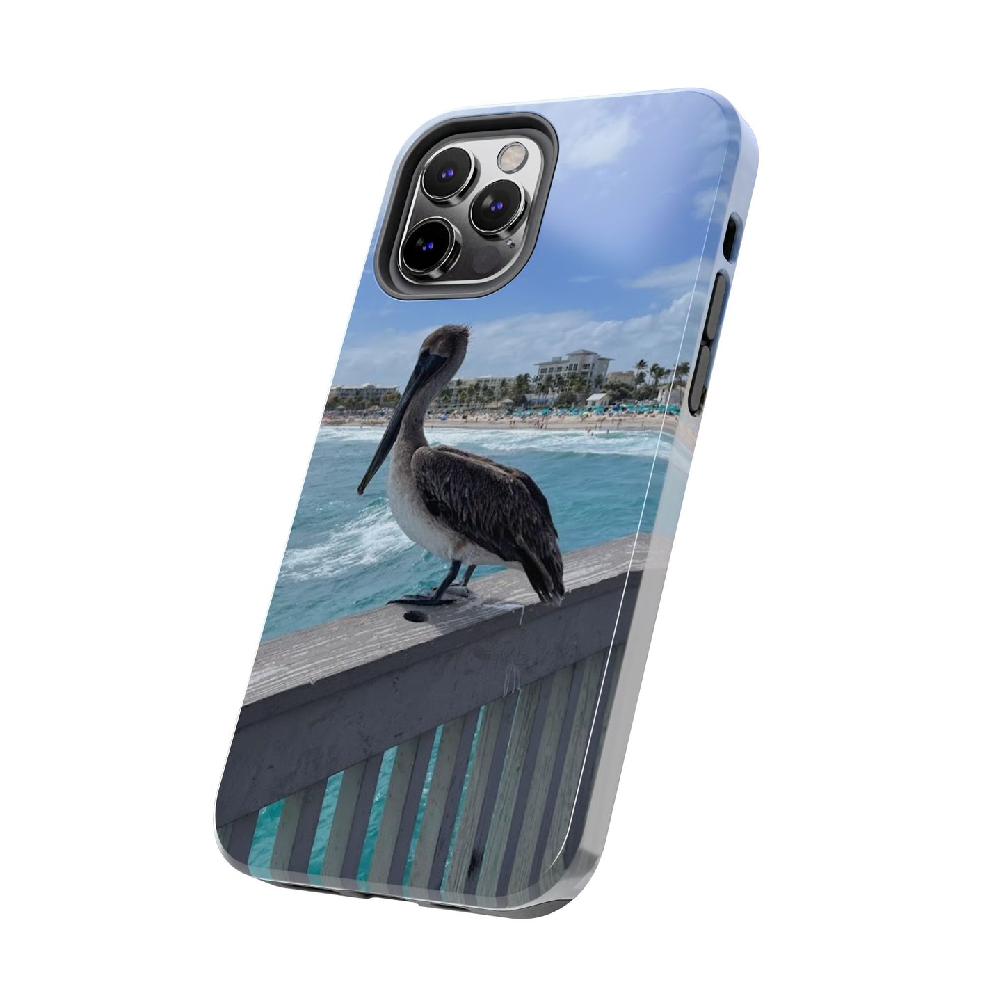 Coastal Pelican Tough Phone Cases - Durable Protection with Ocean Vibe