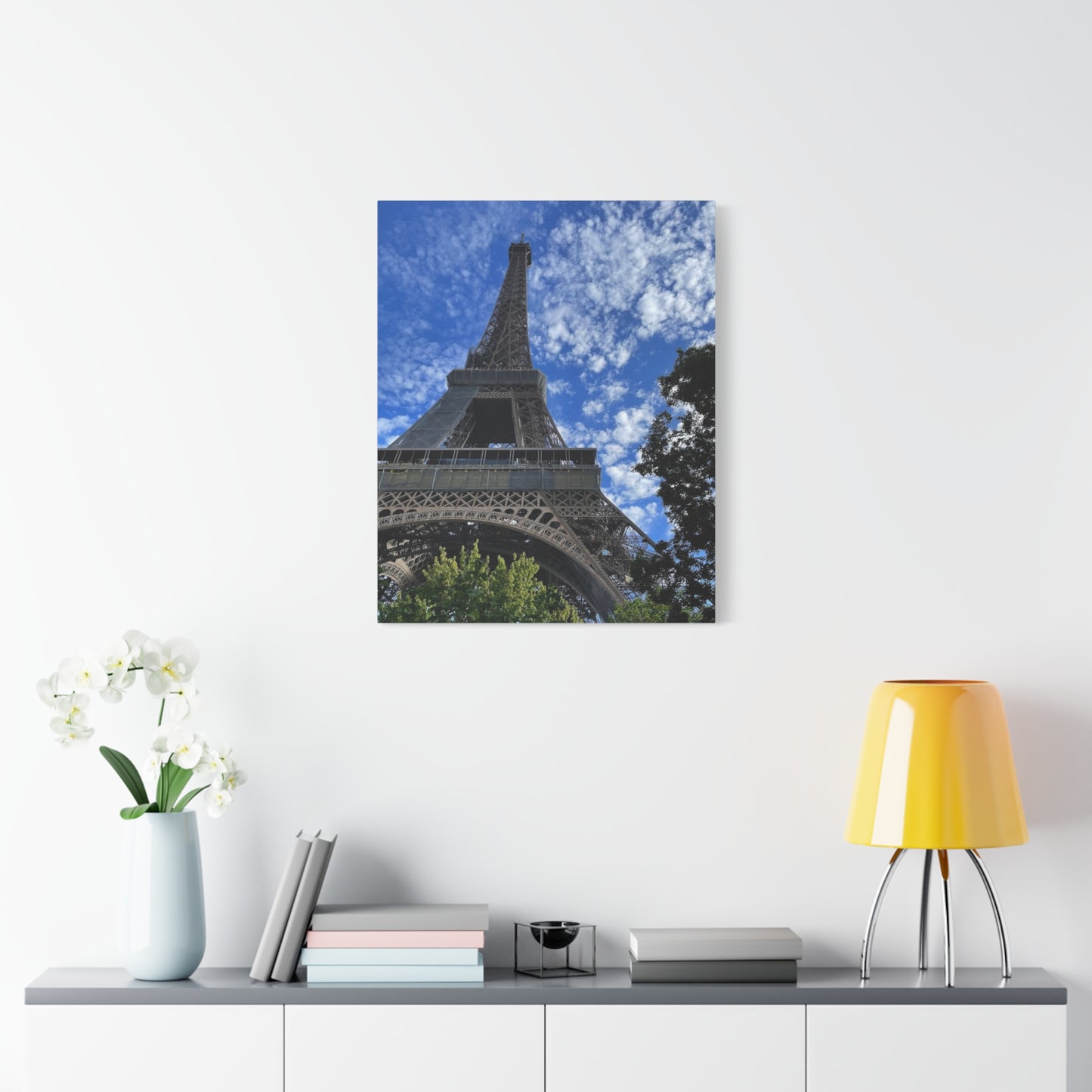 Eiffel Tower Canvas Wall Art – Stretched Matte Print for Paris Lovers