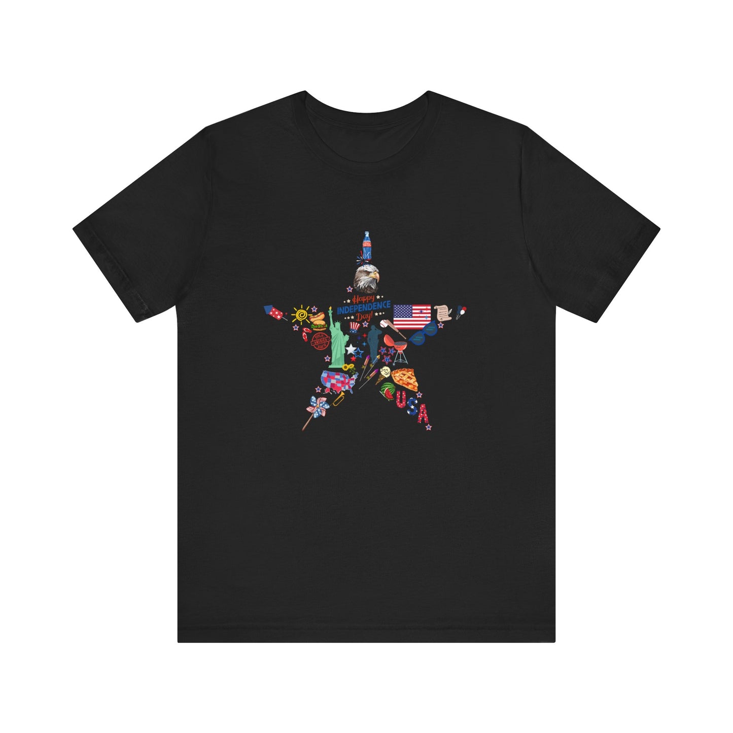 Independence Day Unisex Graphic Tee - Star Design for Celebrations