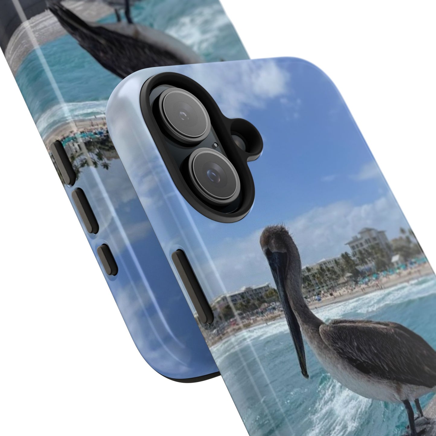 Coastal Pelican Tough Phone Cases - Durable Protection with Ocean Vibe