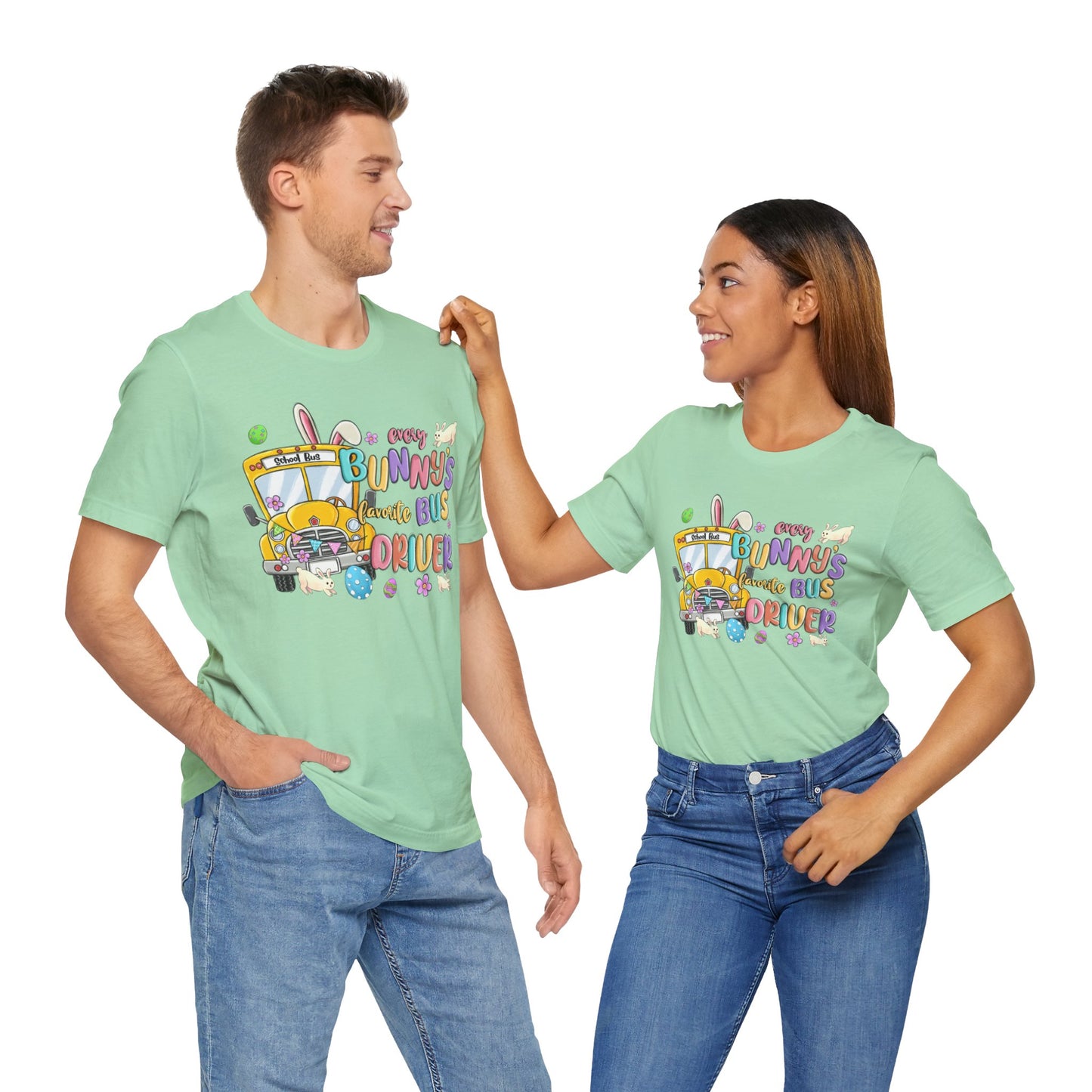 Every Bunny's Favorite Bus Driver Unisex Tee - Fun Easter T-Shirt for Kids and Adults