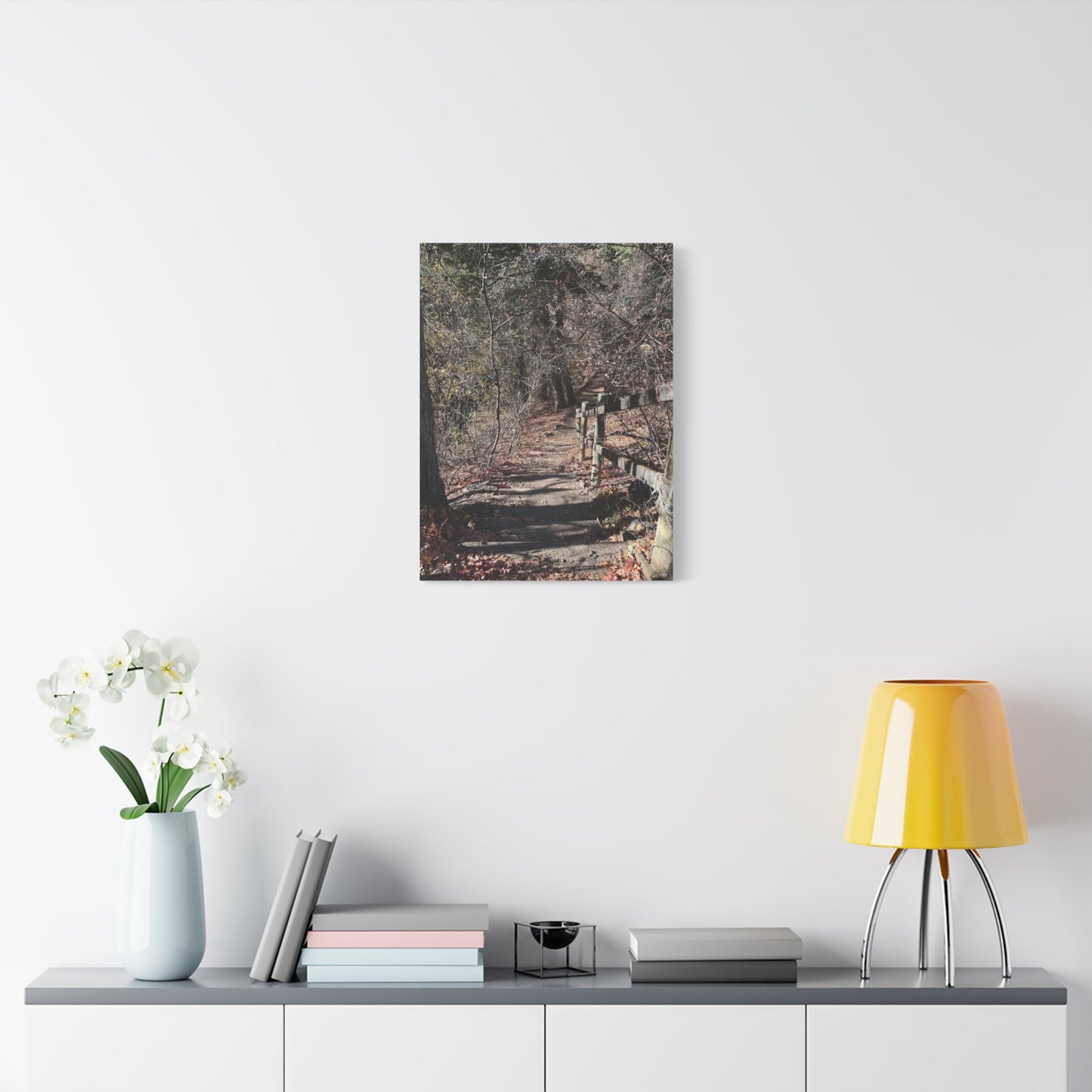 Nature Path Matte Canvas Wall Art - Tranquil Landscape Decor