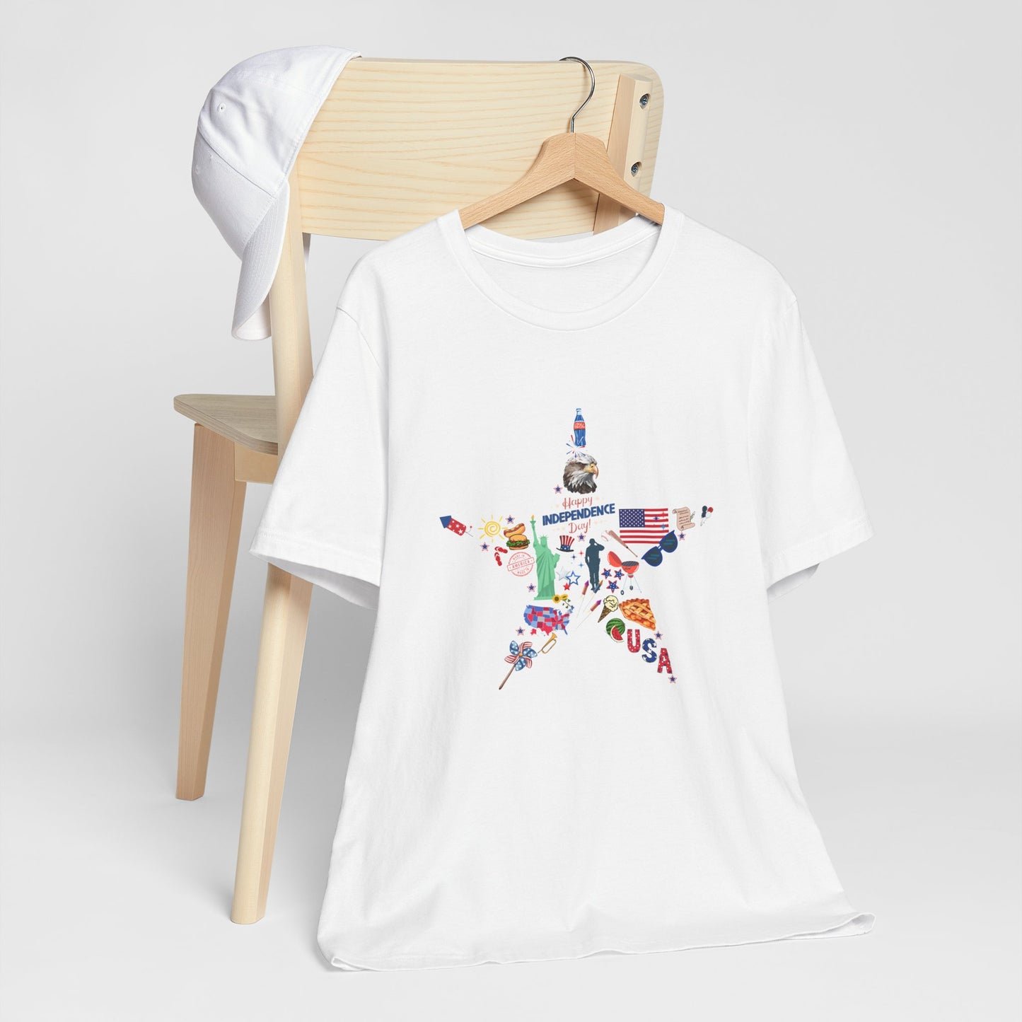 Independence Day Unisex Graphic Tee - Star Design for Celebrations