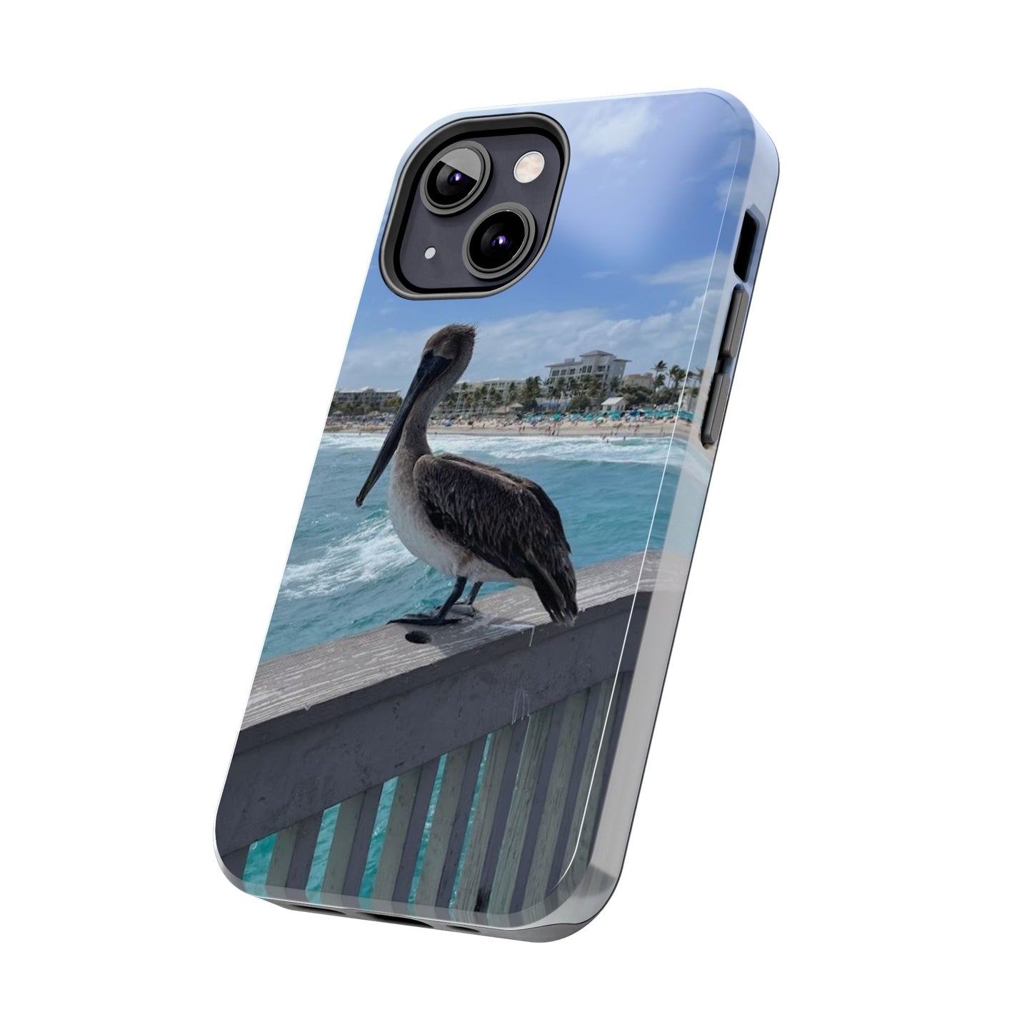 Coastal Pelican Tough Phone Cases - Durable Protection with Ocean Vibe