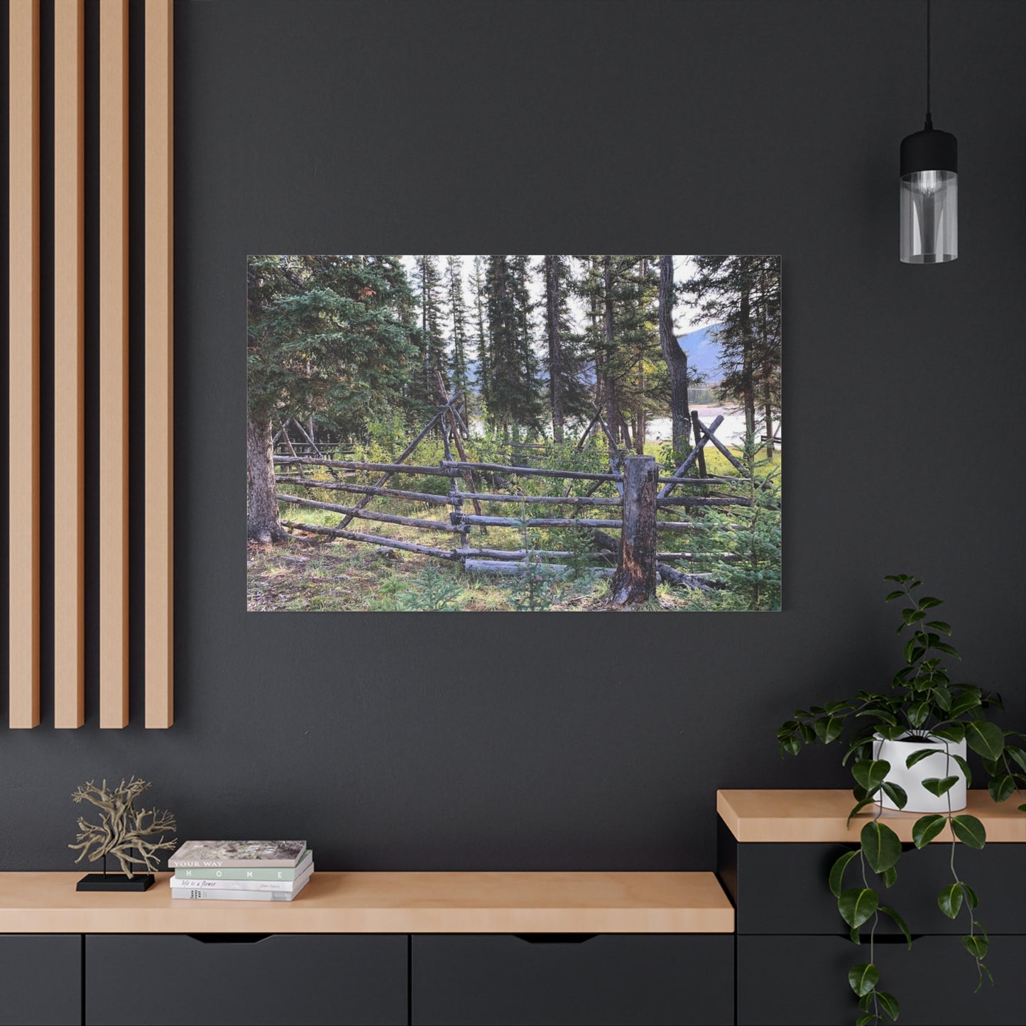 Nature-Inspired Wall Art Canvas Print - Tranquil Forest Scene