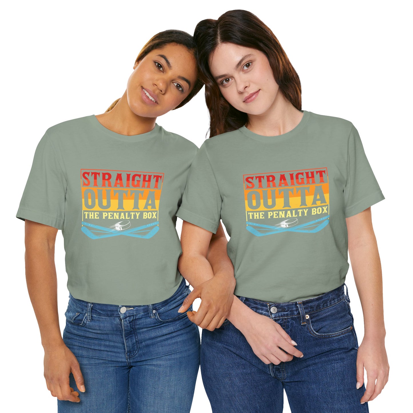 Straight Outta The Penalty Box Unisex T-Shirt - Fun Sports Tee for Game Day Hockey