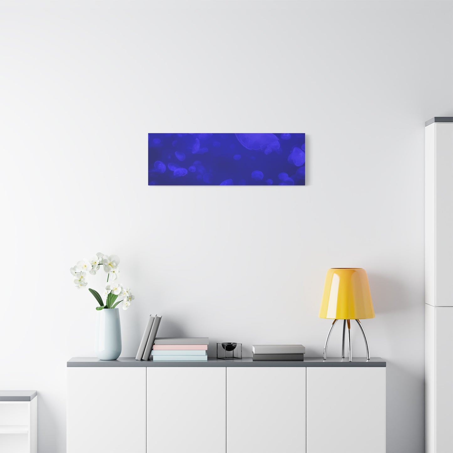 Jellyfish Watercolor Canvas Art - Ocean Theme Wall Decor