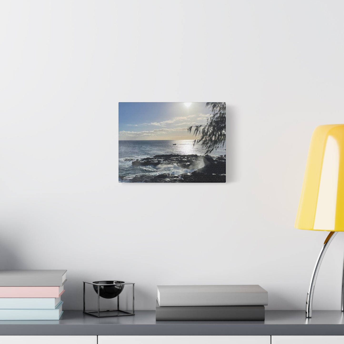 Coastal Serenity Canvas Wall Art - 12x16 Stretched Print