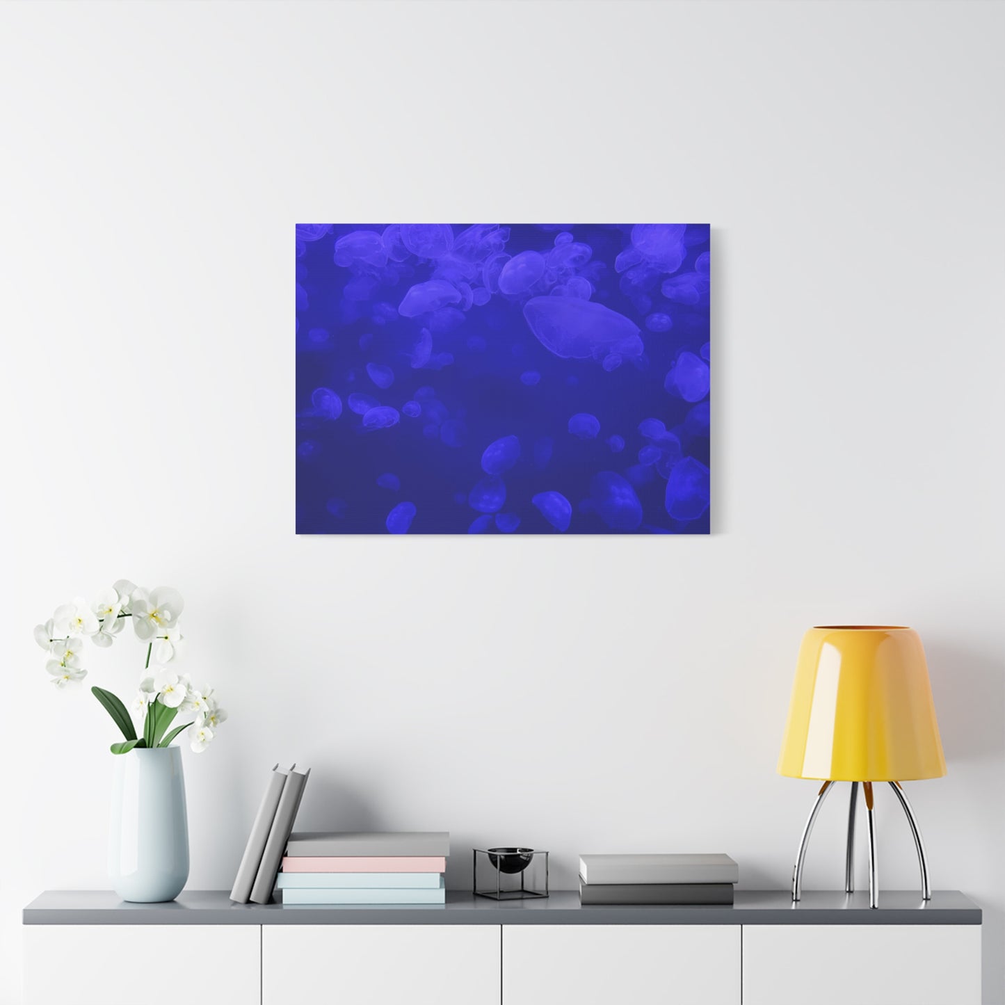 Jellyfish Watercolor Canvas Art - Ocean Theme Wall Decor