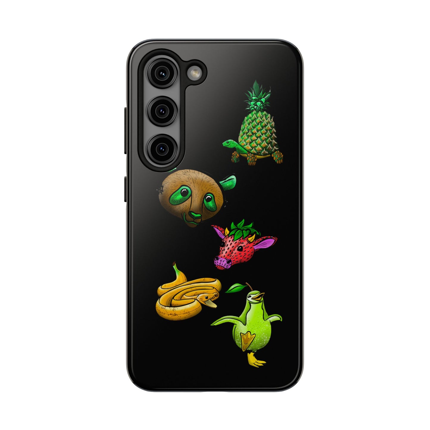 Colorful Animal Design Tough Phone Case - Unique Protection for Wildlife Lovers
