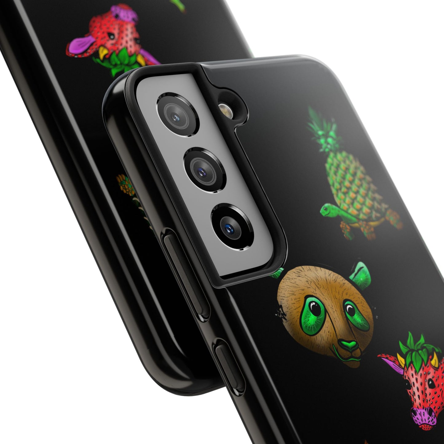 Colorful Animal Design Tough Phone Case - Unique Protection for Wildlife Lovers