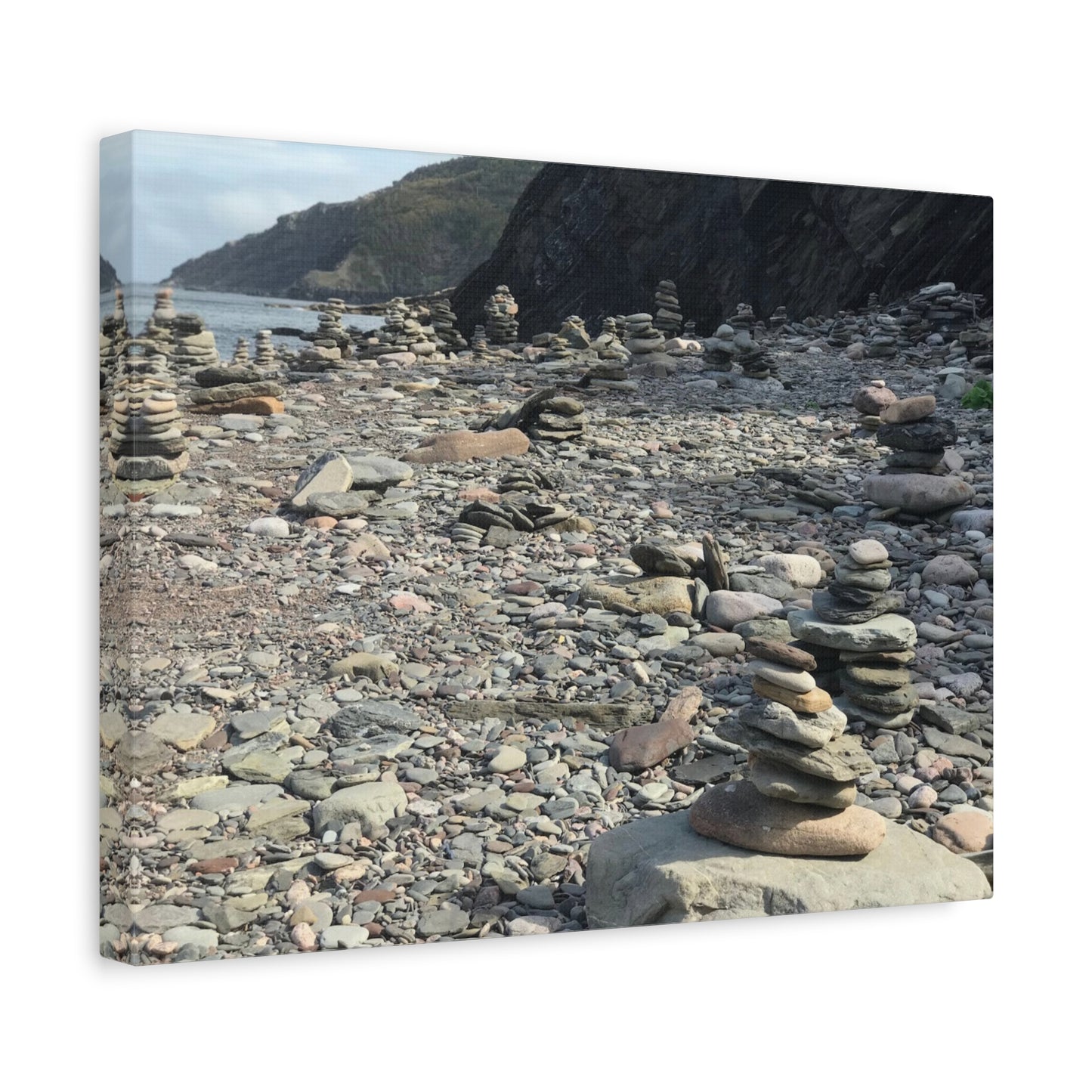 Peaceful Rock Stack Art Canvas - Nature-Inspired Wall Decor