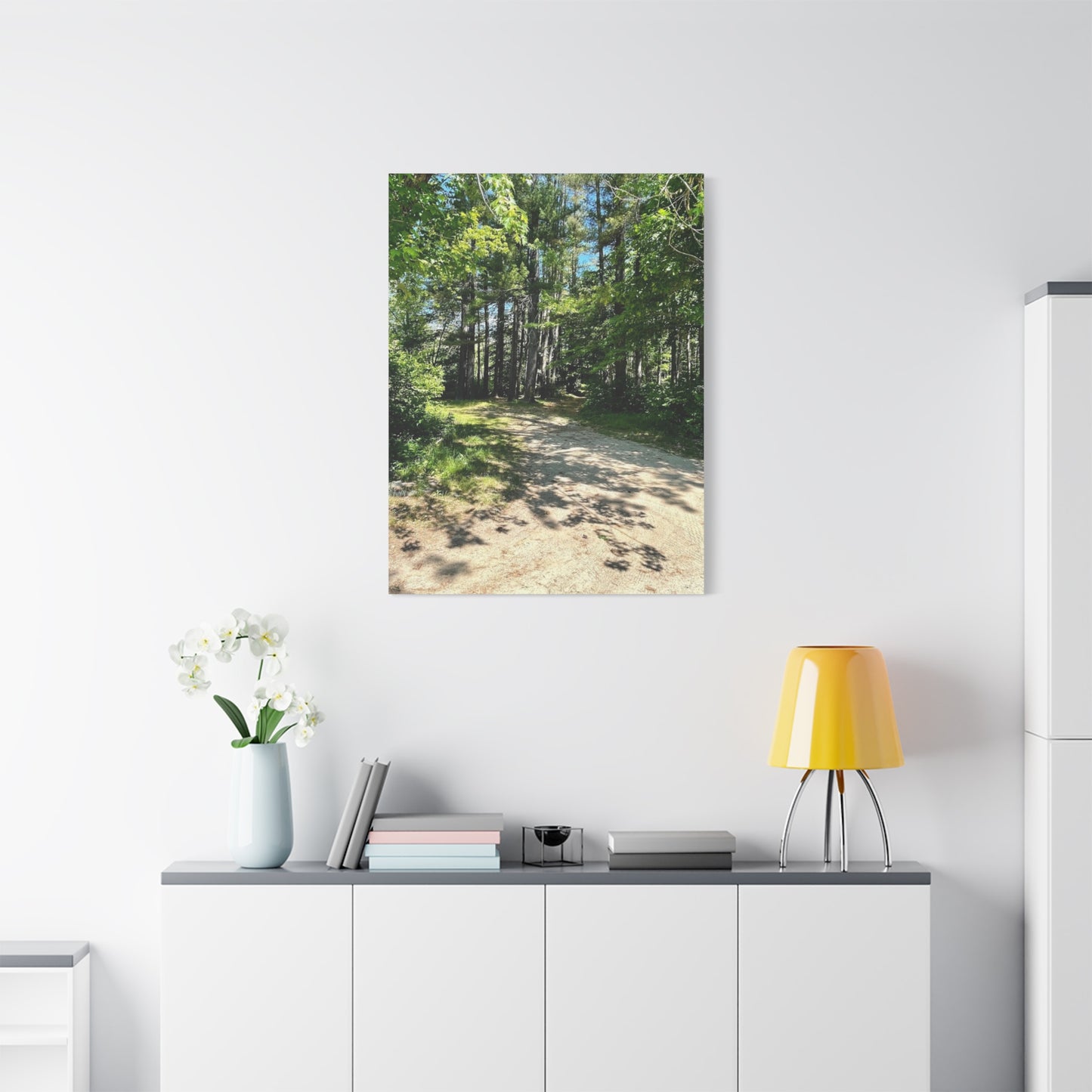Serene Forest Path Canvas Wall Art - Tranquil Nature Decor for Home
