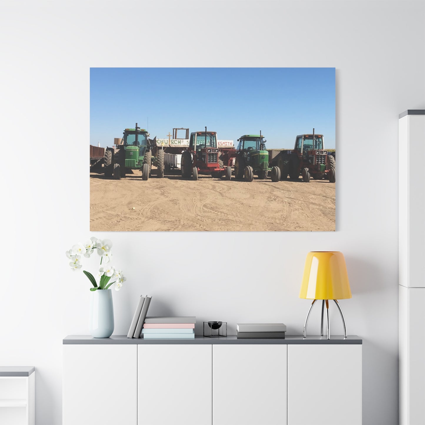 Farming Tractors Canvas Art - Stretched Matte Wall Decor