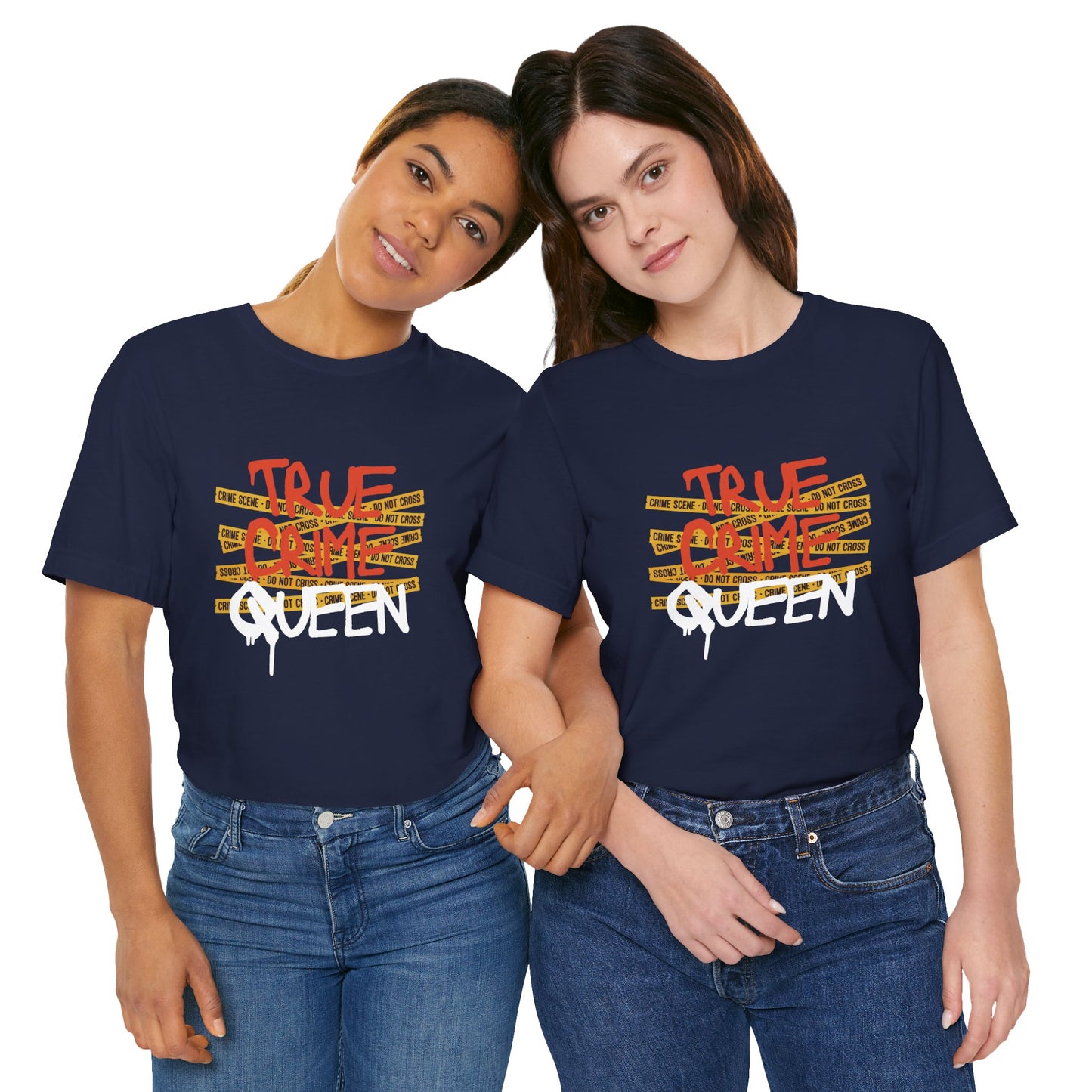 True Crime Queen Unisex Jersey Tee - Perfect for Crime Lovers and True Crime Events