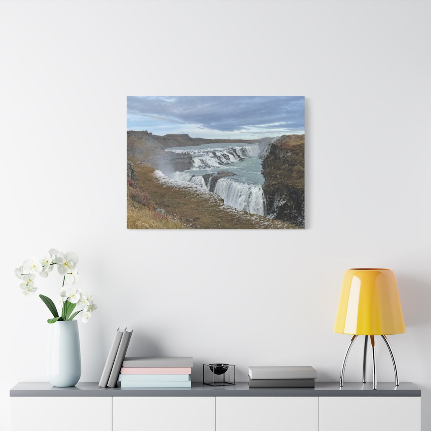 Serene Waterfall Canvas Wall Art - Tranquil Nature Decor