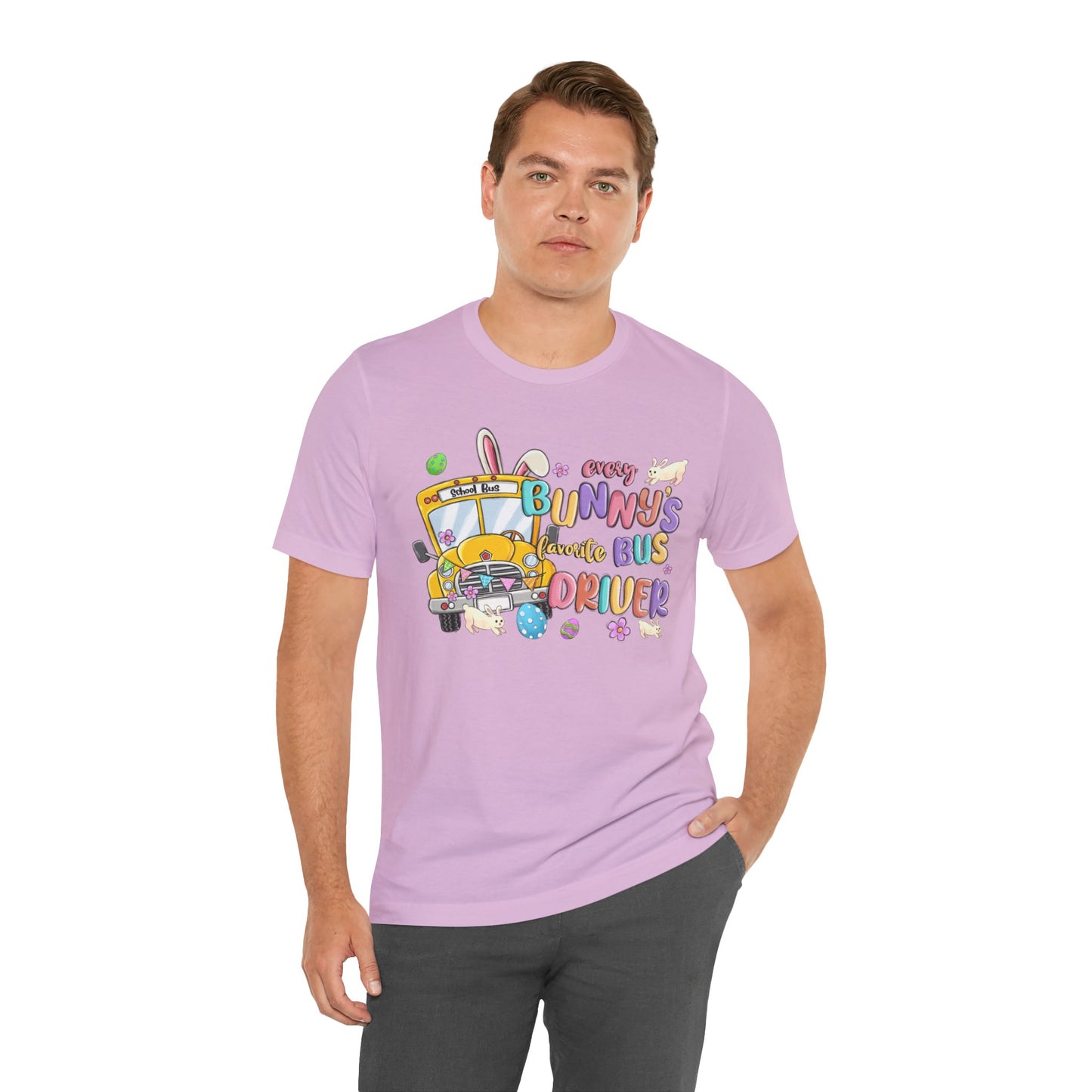 Every Bunny's Favorite Bus Driver Unisex Tee - Fun Easter T-Shirt for Kids and Adults