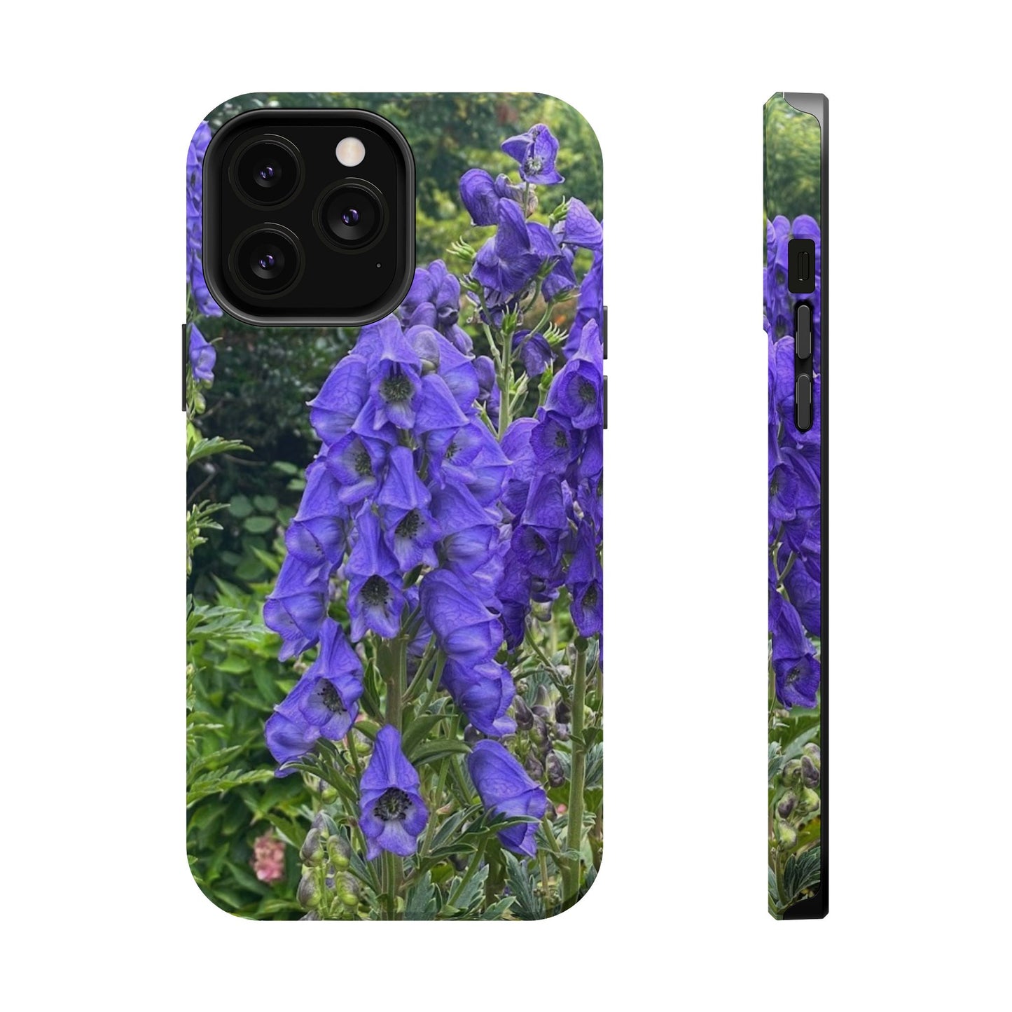 Floral Magnetic Tough Case - Vibrant Purple Flower Design for Resilience and Style