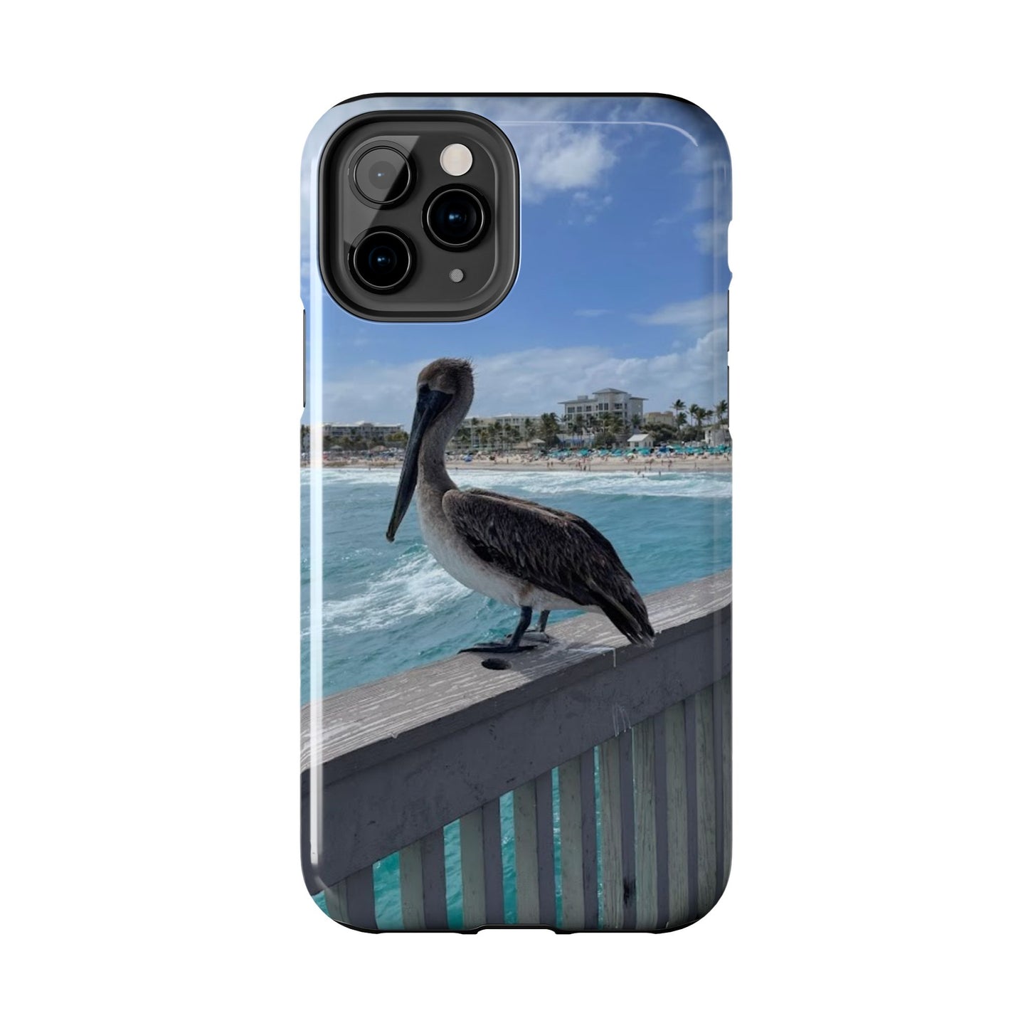 Coastal Pelican Tough Phone Cases - Durable Protection with Ocean Vibe