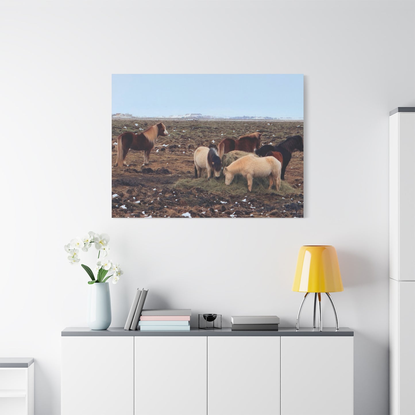 Icelandic Horse Canvas Art - Matte Stretched Print for Animal Lovers