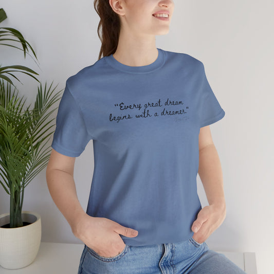 Inspirational Dreamer Tee - Unisex Jersey Short Sleeve T-Shirt