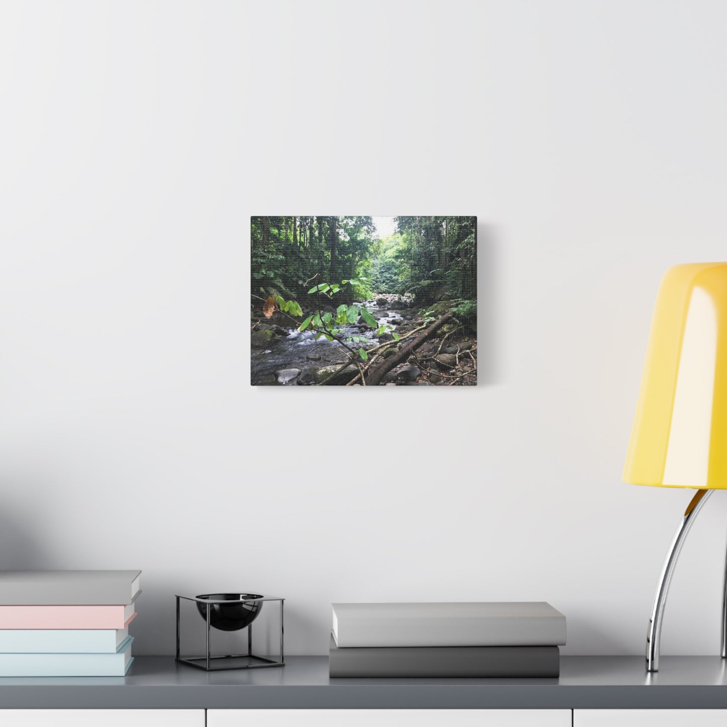 Nature-Inspired Matte Canvas Wall Art - Serene River Scene