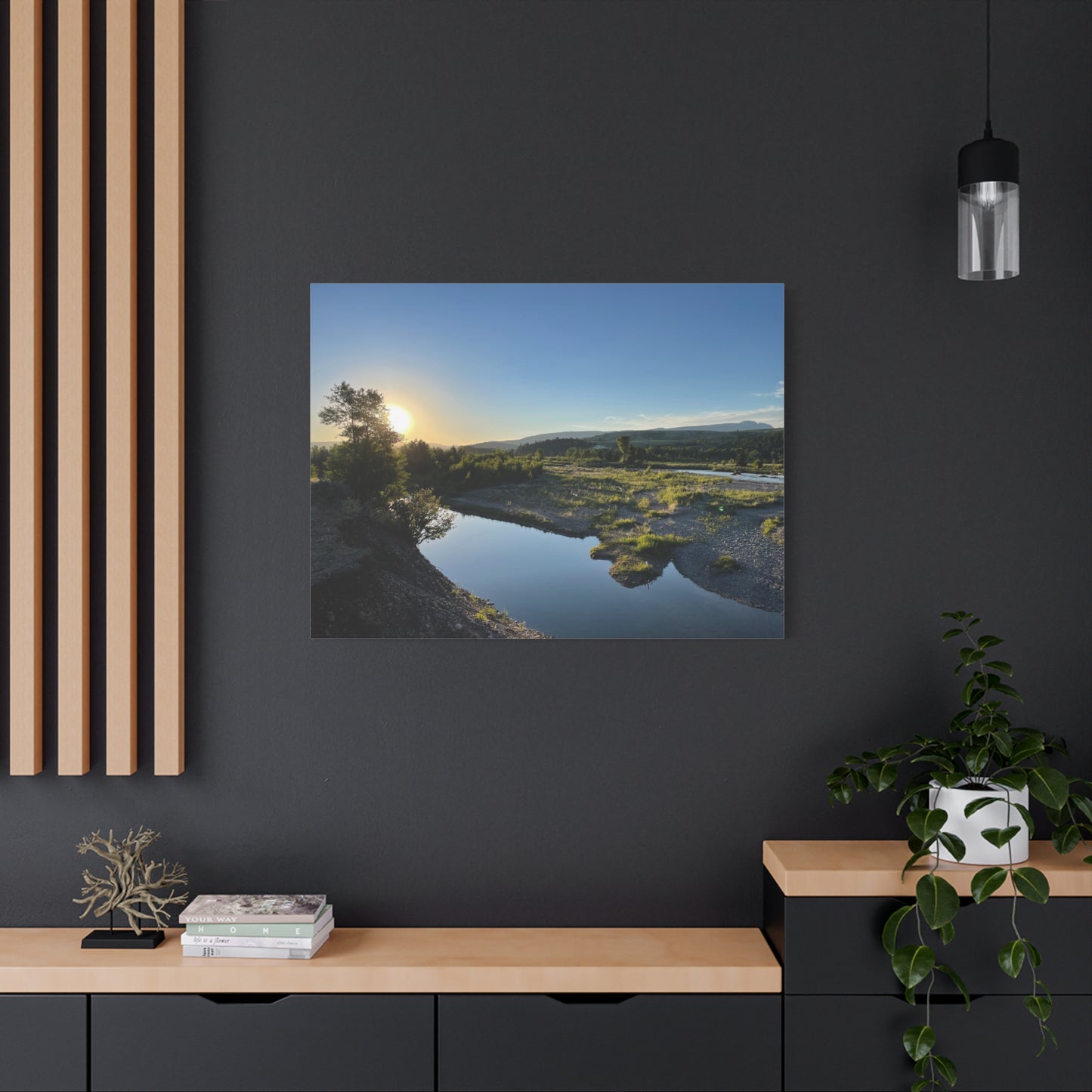 Serene Landscape Matte Canvas Wall Art