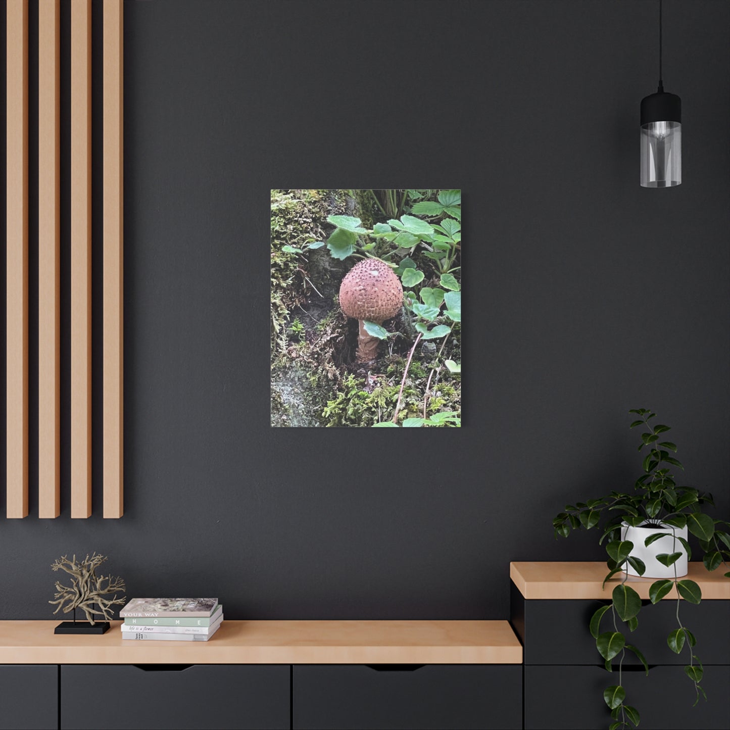 Nature-Inspired Mushroom Canvas Print - 1.25" Stretched Wall Art