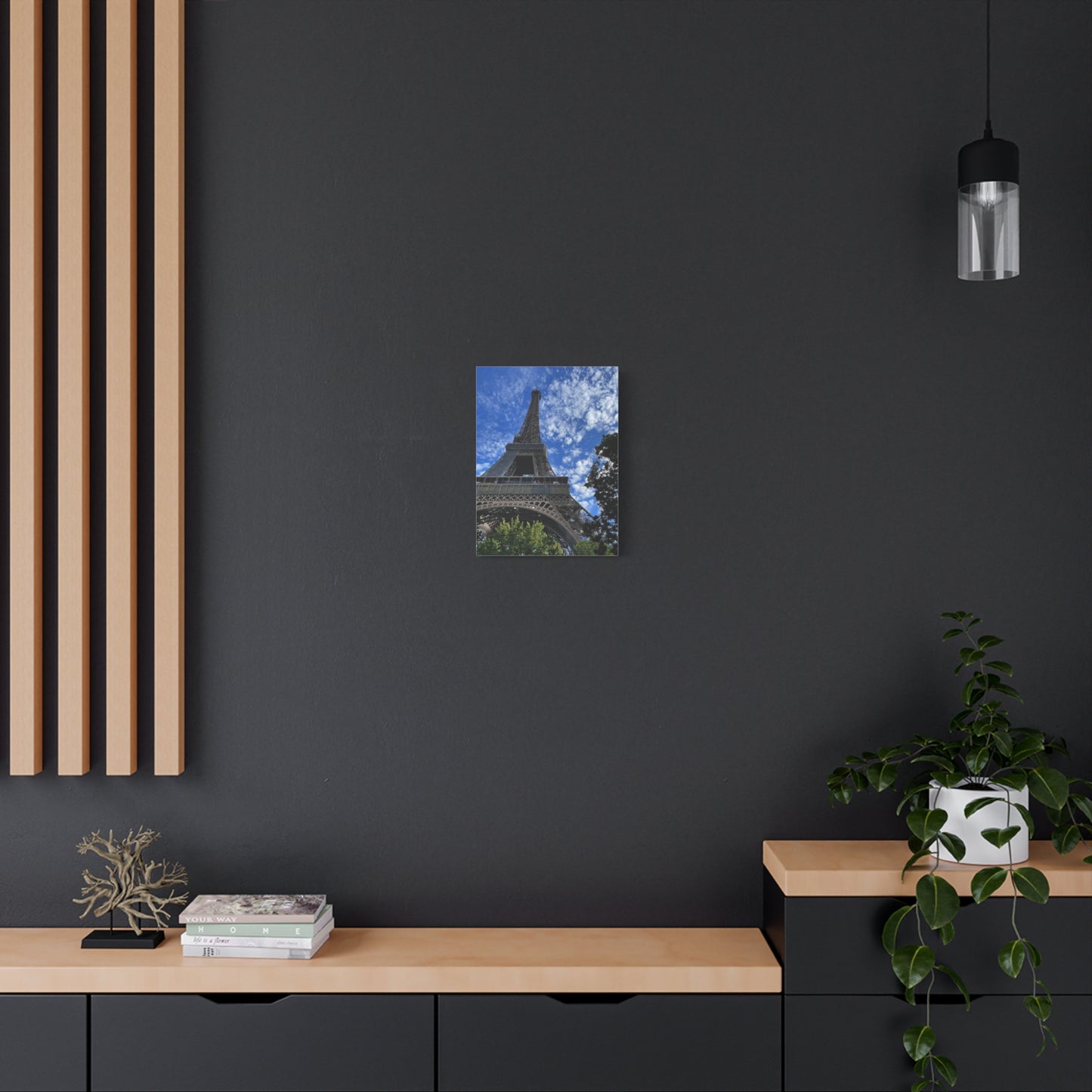 Eiffel Tower Canvas Wall Art – Stretched Matte Print for Paris Lovers