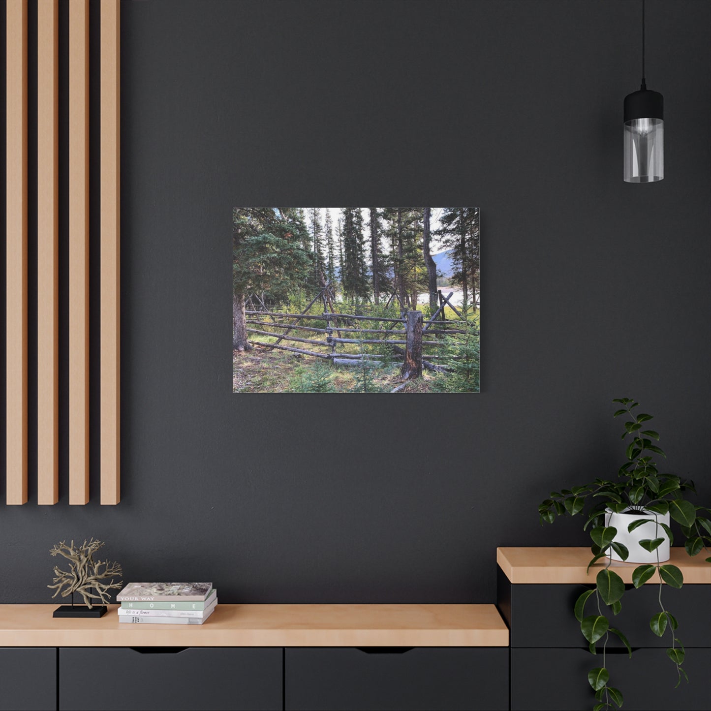 Nature-Inspired Wall Art Canvas Print - Tranquil Forest Scene