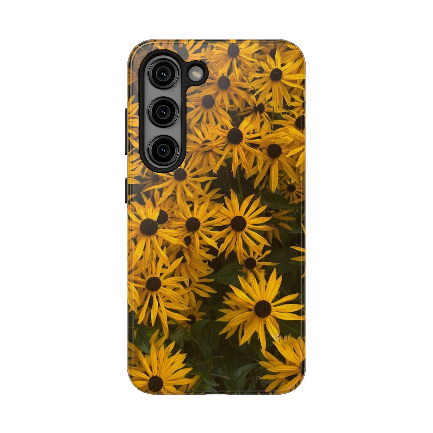 Vibrant Floral Tough Phone Case – Durable Protection with a Sunny Yellow Flower Design