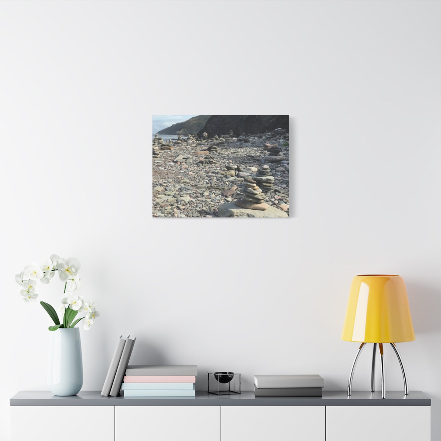 Peaceful Rock Stack Art Canvas - Nature-Inspired Wall Decor