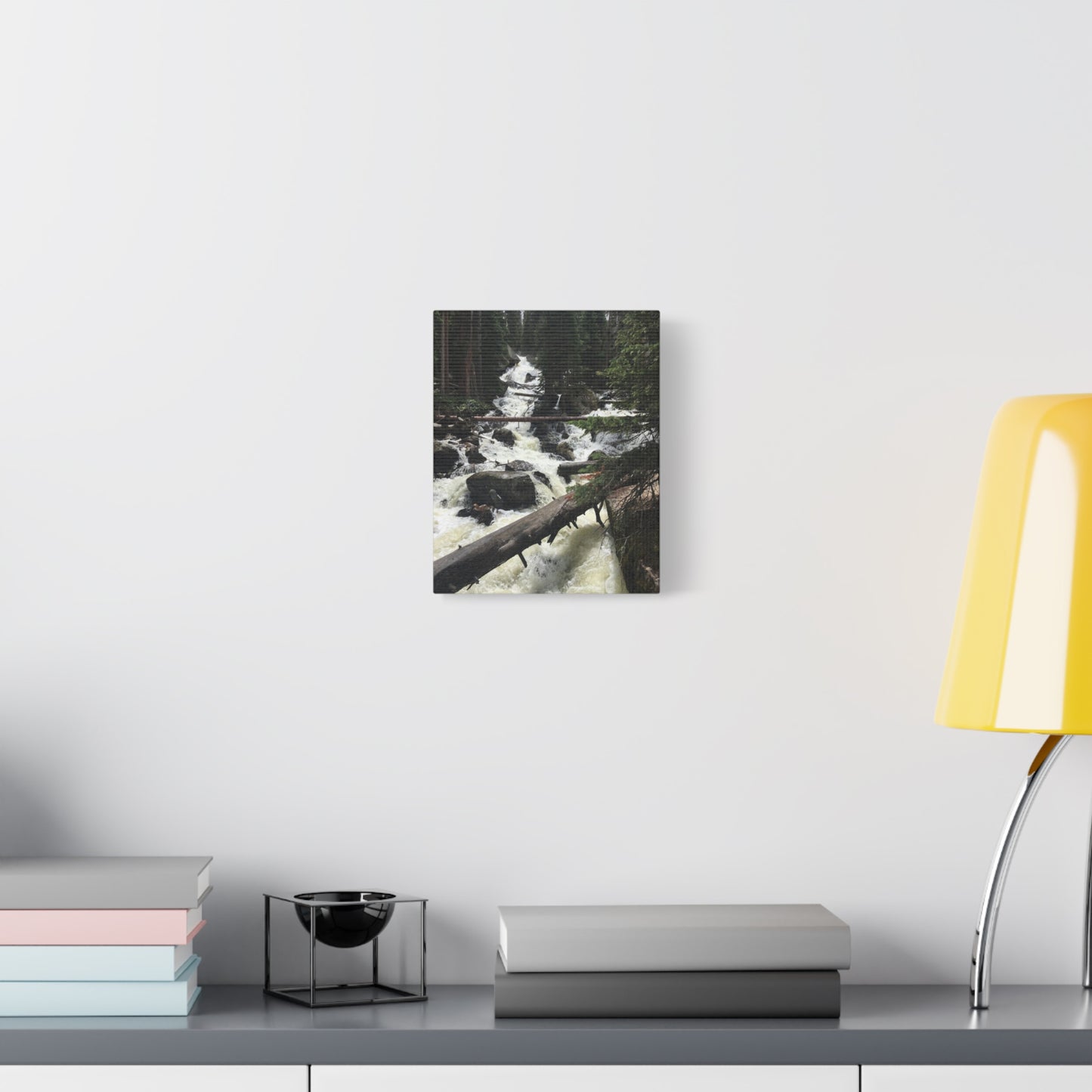 Nature Waterfall Canvas Art - Stretched Matte Wall Decor