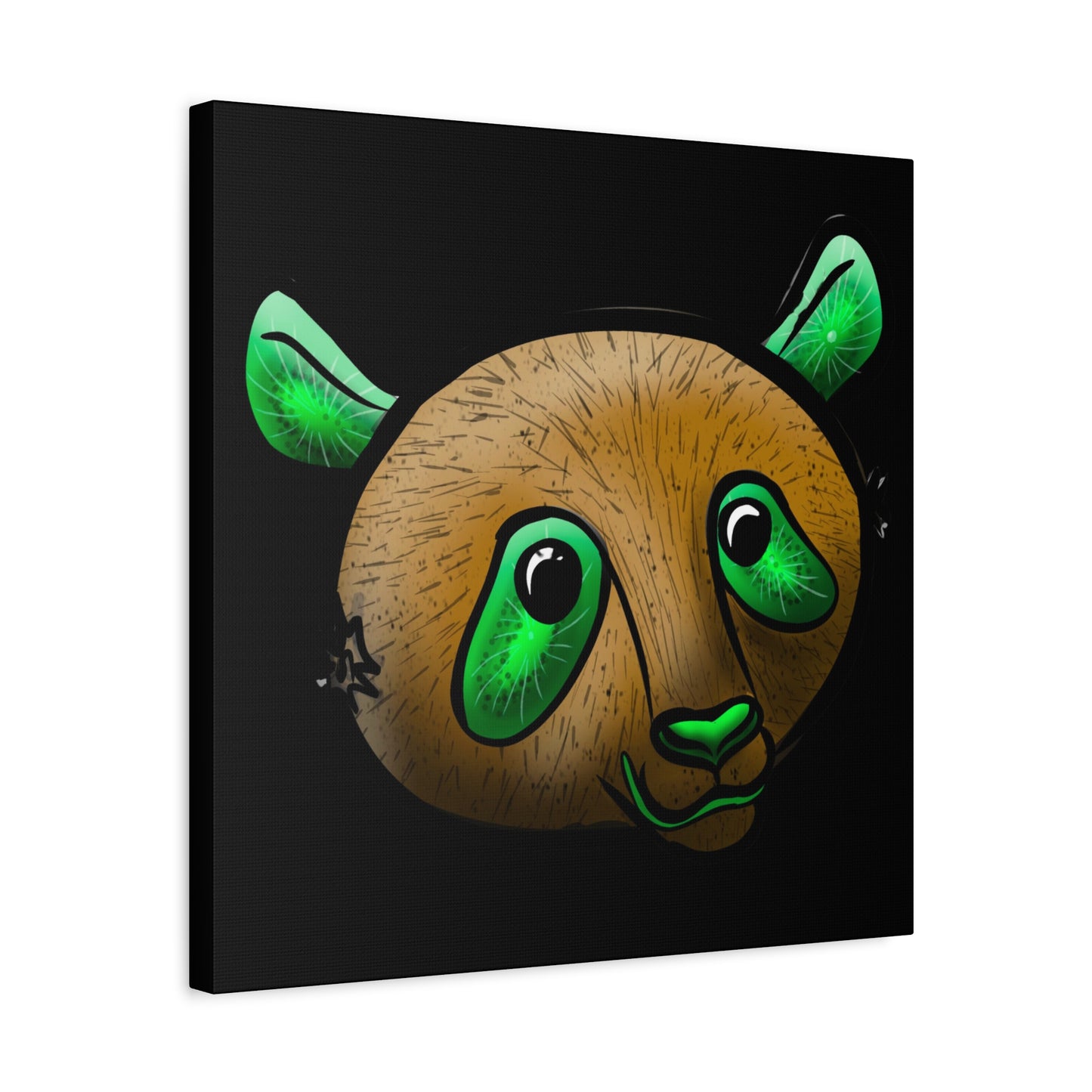 Whimsical Panda Wall Art - Vibrant Matte Canvas, 1.25 Inch