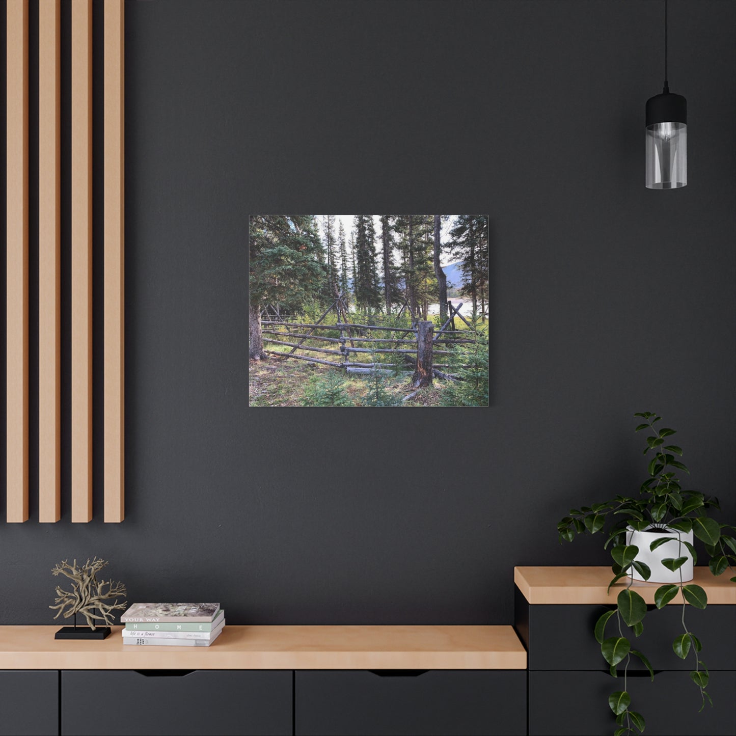 Nature-Inspired Wall Art Canvas Print - Tranquil Forest Scene
