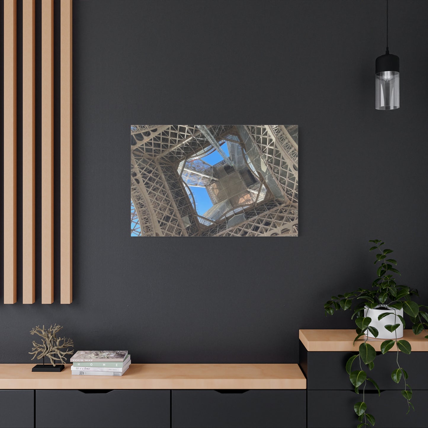 Eiffel Tower Canvas Art Print - Unique Architectural Home Decor