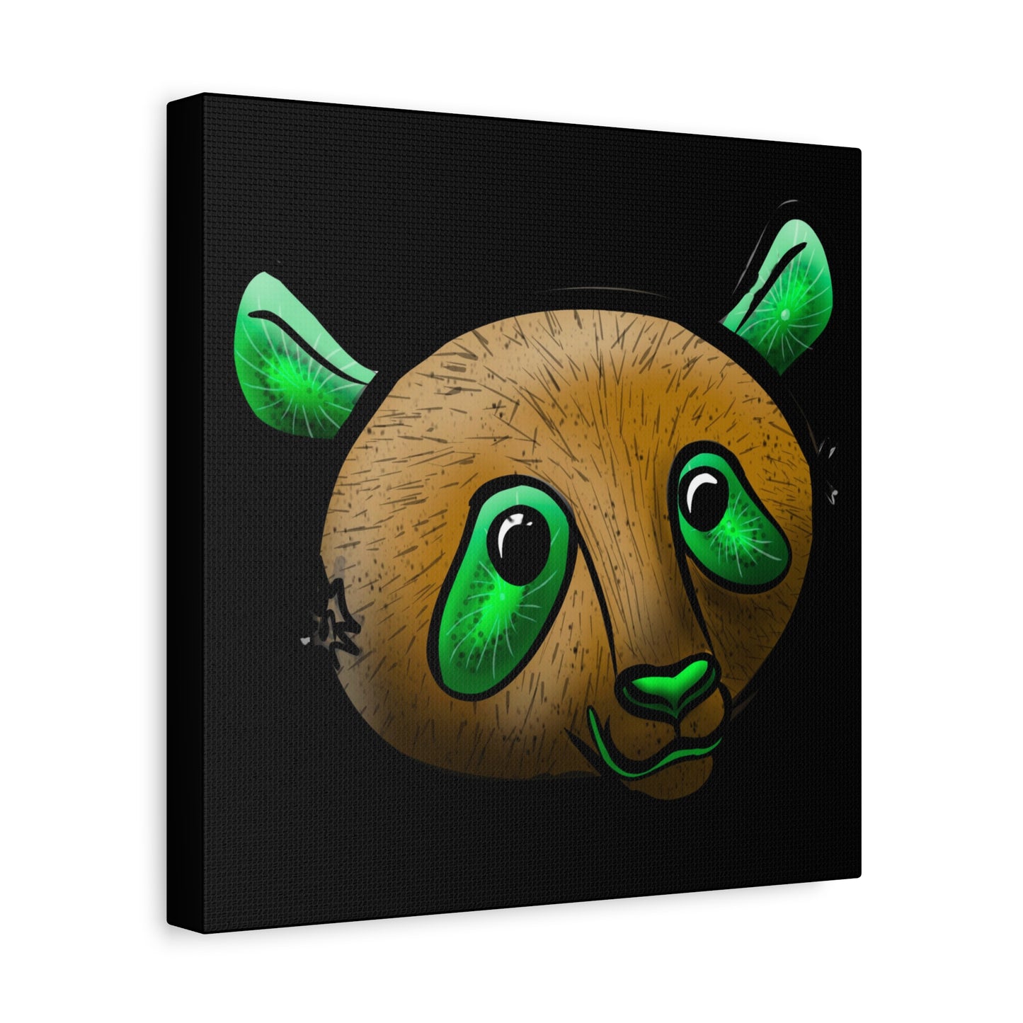 Whimsical Panda Wall Art - Vibrant Matte Canvas, 1.25 Inch